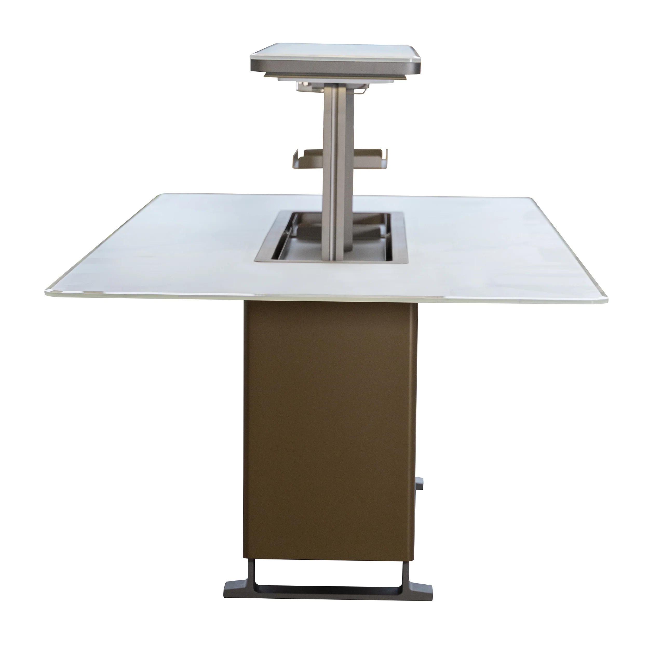 Cinetico Smart Dining Table in White, 5.3 cu.ft fridge and freezer with Bluetooth control - Image 14