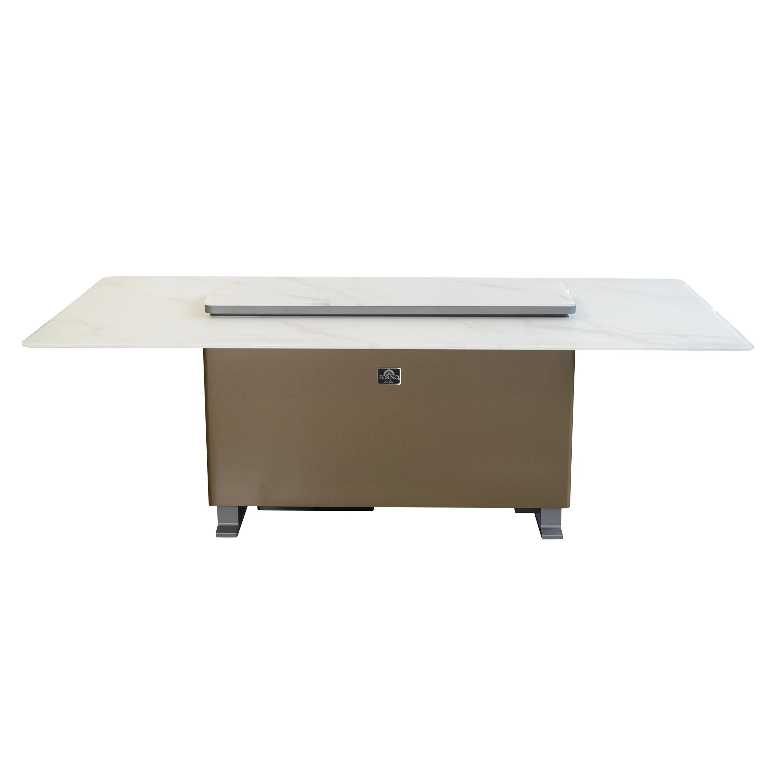 Cinetico Smart Dining Table in White, 5.3 cu.ft fridge and freezer with Bluetooth control - Image 2