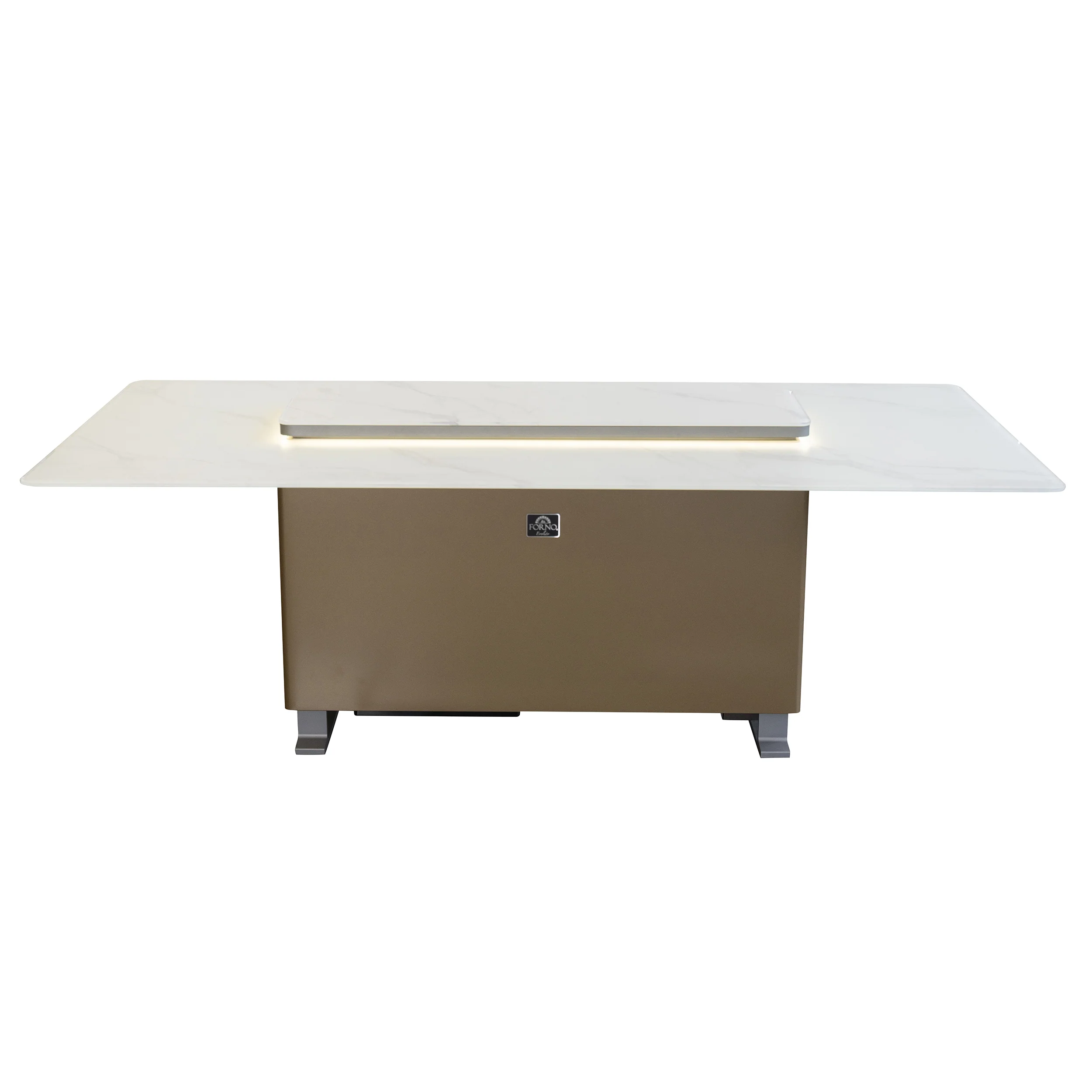 Cinetico Smart Dining Table in White, 5.3 cu.ft fridge and freezer with Bluetooth control - Image 3