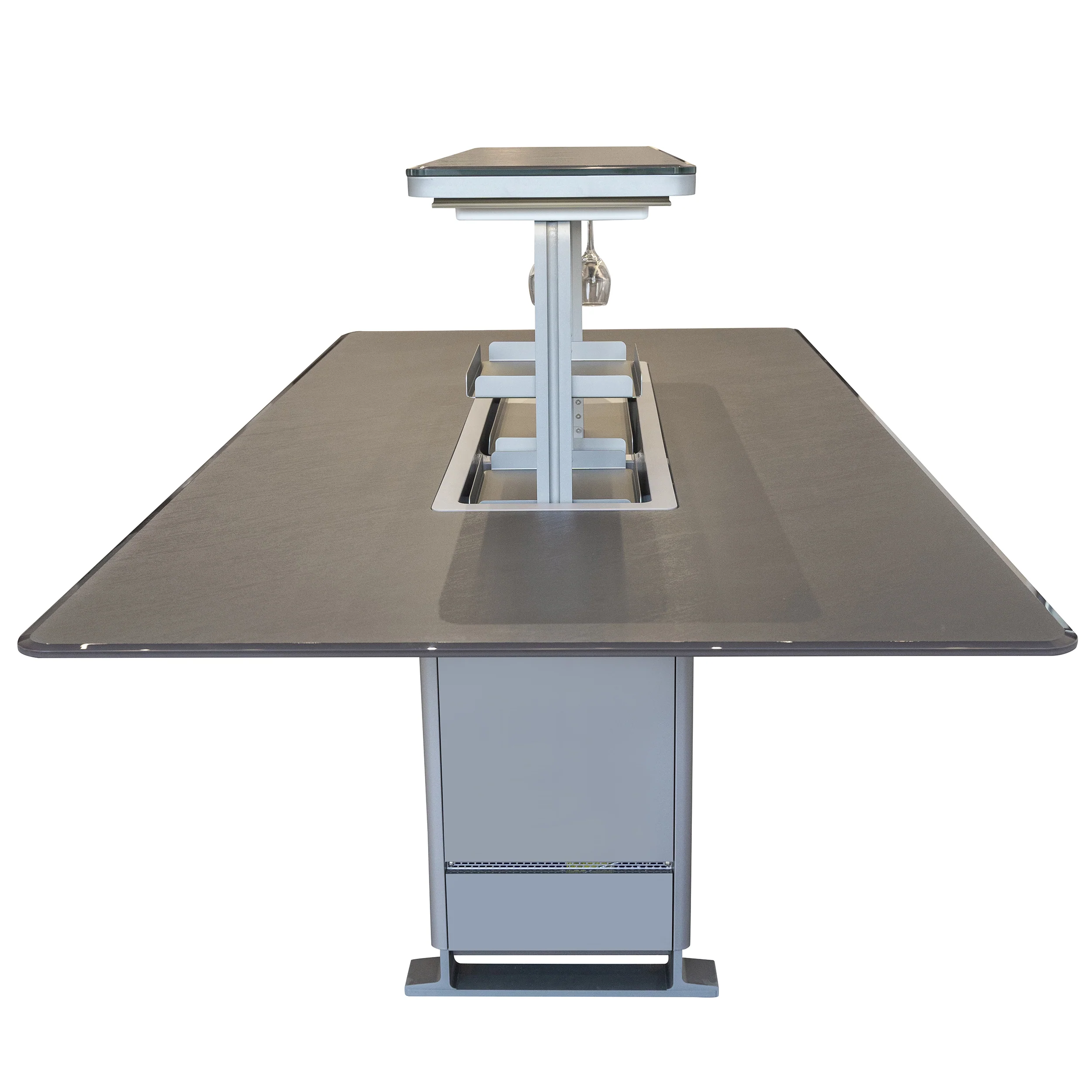 Cinetico Smart Dining Table, Sandstone Black, 5.3 cu.ft fridge and freezer with Bluetooth control - Image 21