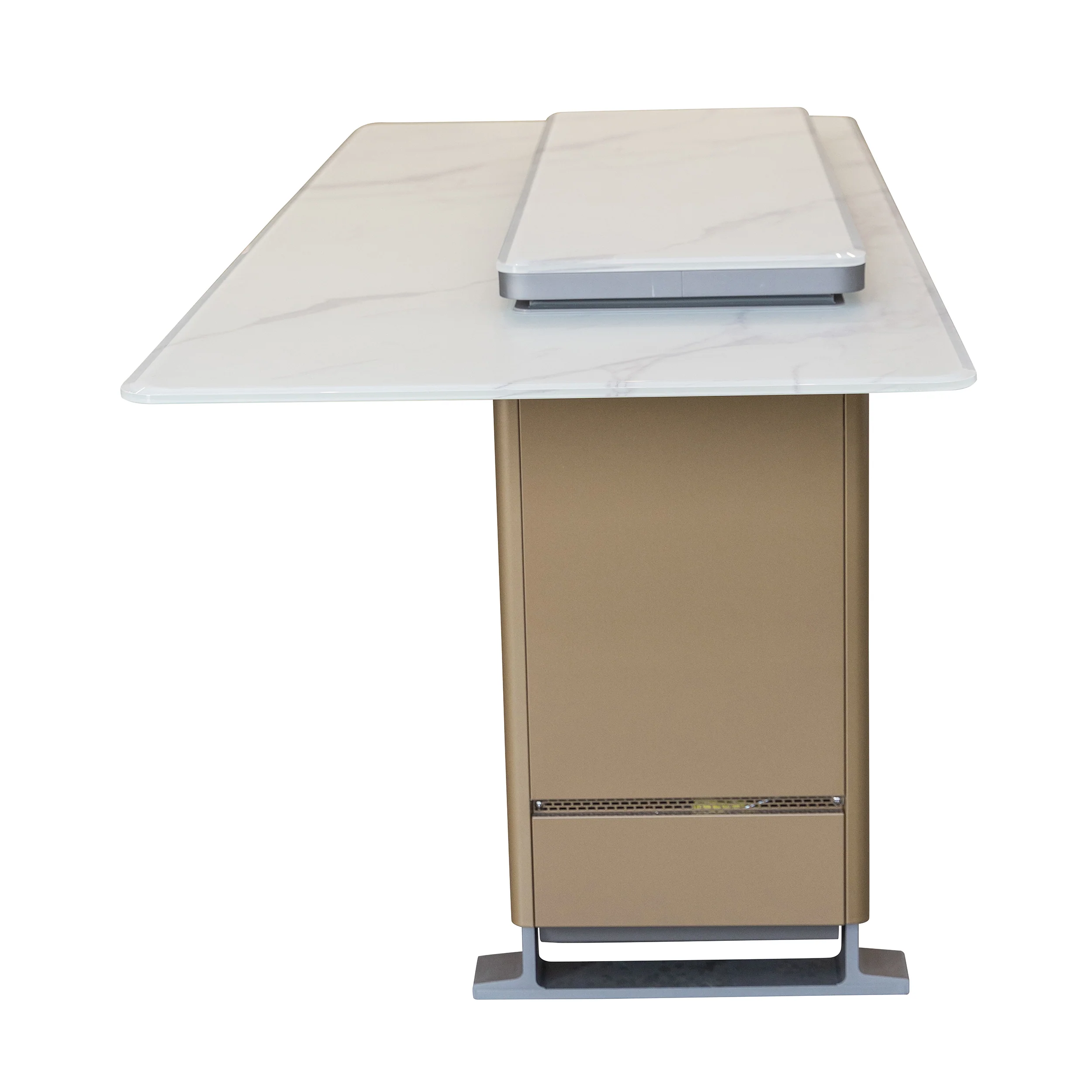 Elevato Smart Bar Table in White, 5.3 cu.ft fridge and freezer with Bluetooth control - Image 11