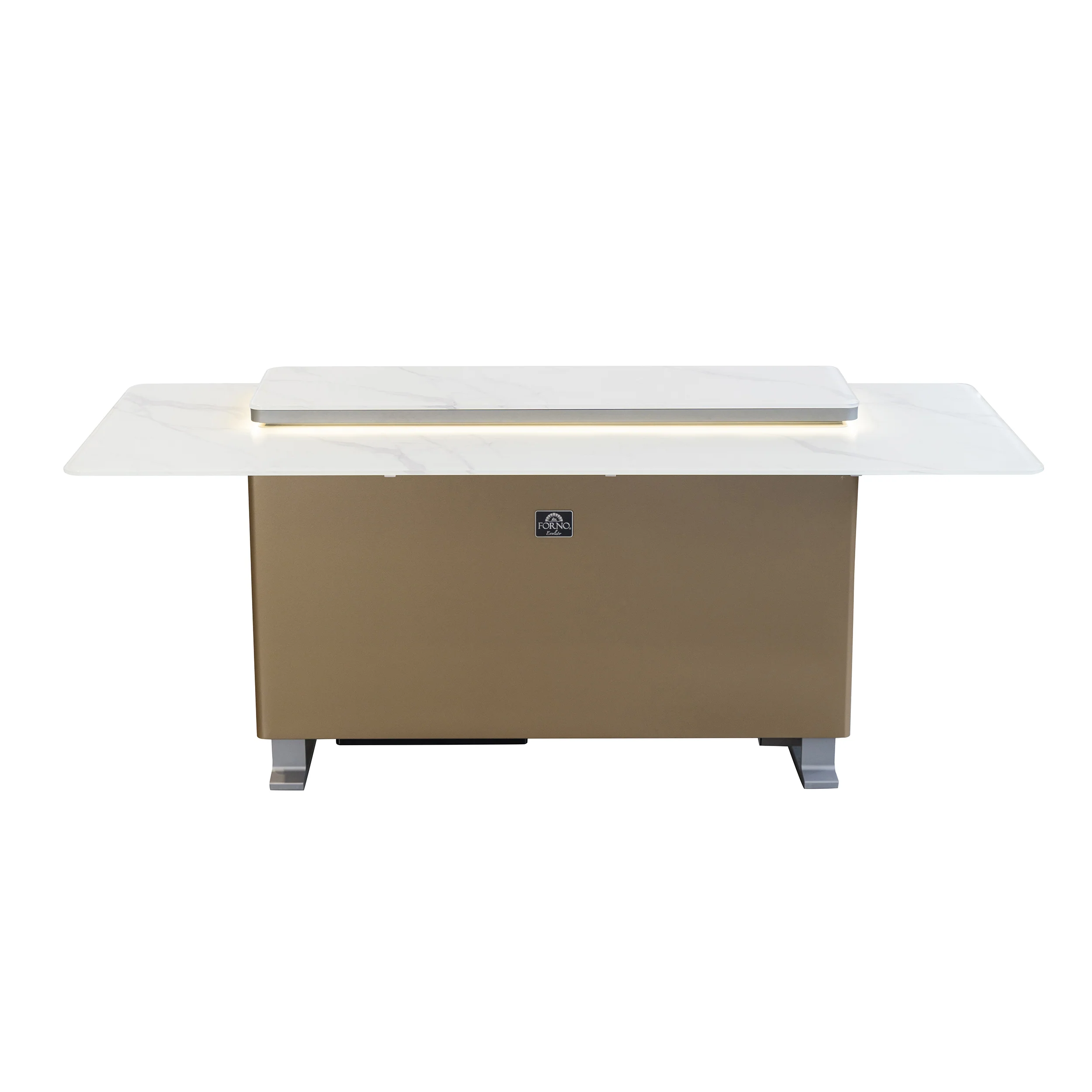 Elevato Smart Bar Table in White, 5.3 cu.ft fridge and freezer with Bluetooth control - Image 4