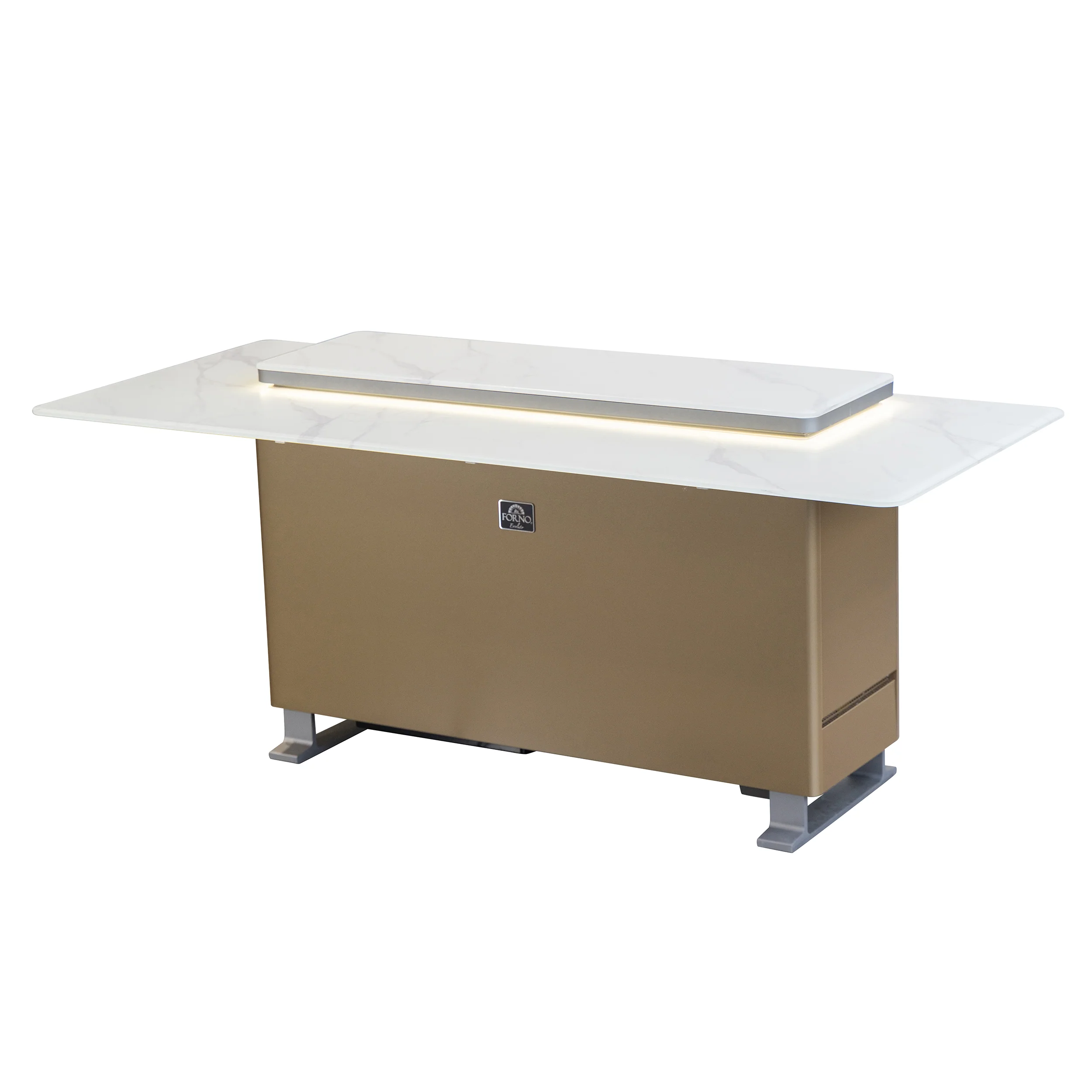 Elevato Smart Bar Table in White, 5.3 cu.ft fridge and freezer with Bluetooth control - Image 7