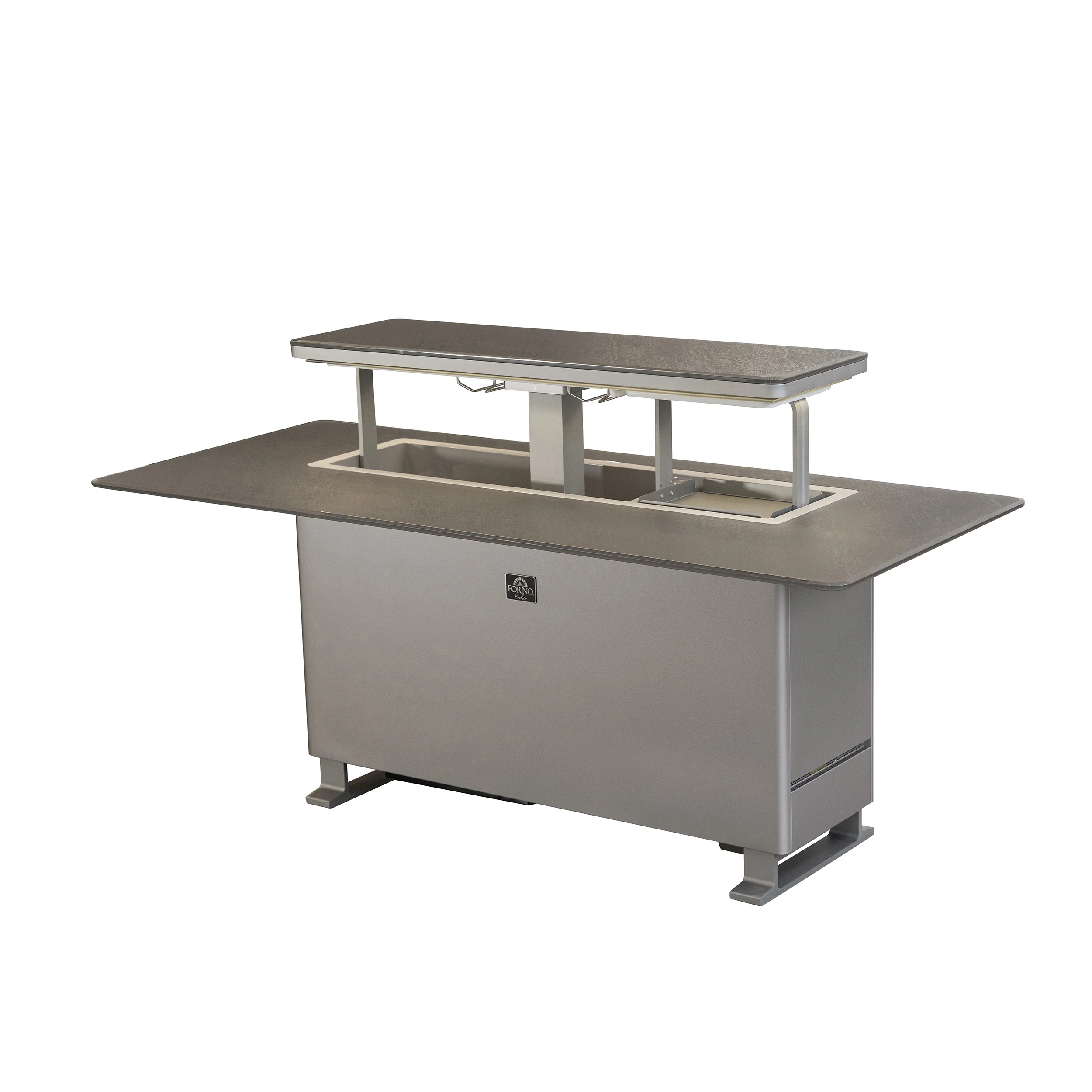 Elevato Smart Bar Table, Sandstone Black, 5.3 cu.ft fridge and freezer with Bluetooth control - Image 10