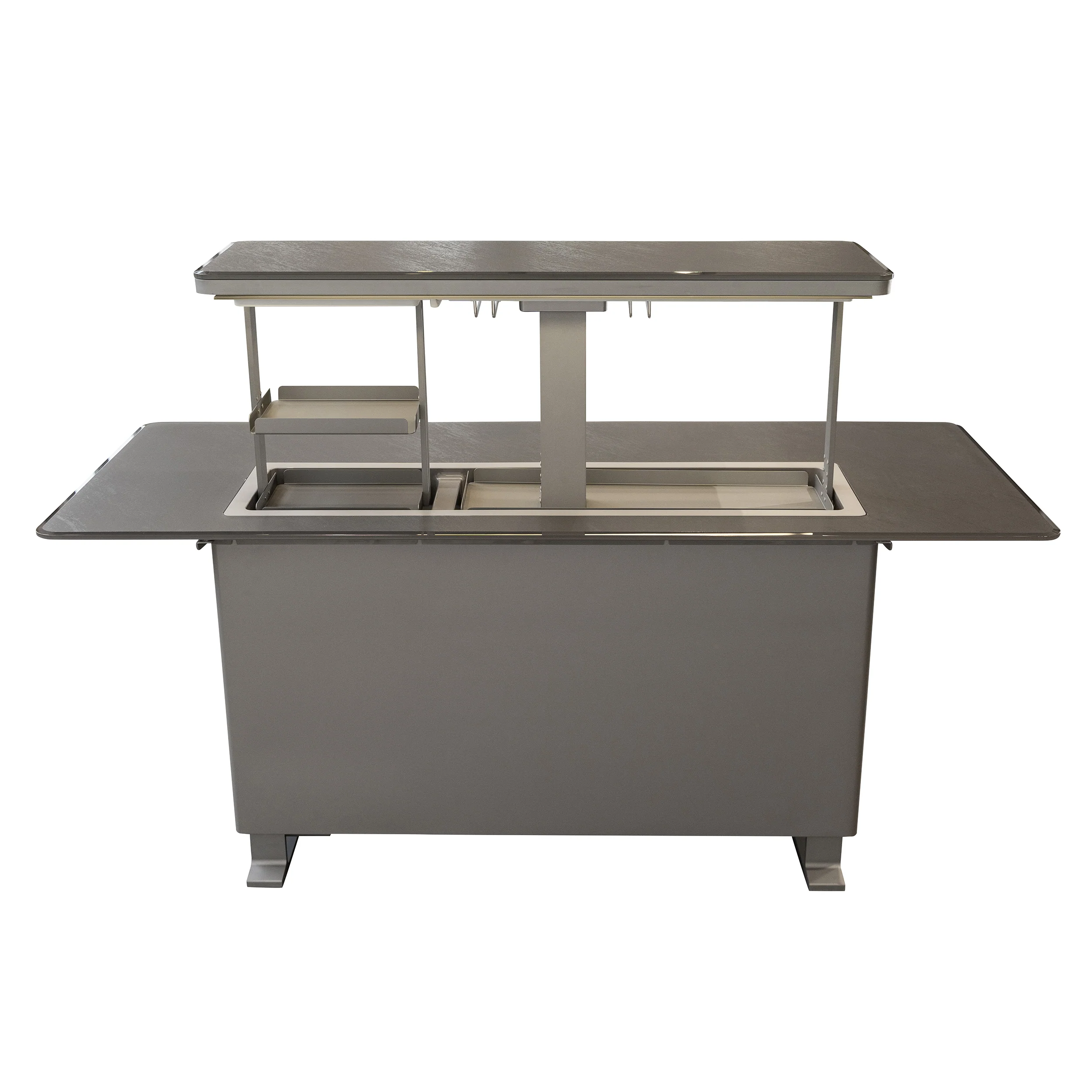 Elevato Smart Bar Table, Sandstone Black, 5.3 cu.ft fridge and freezer with Bluetooth control - Image 8