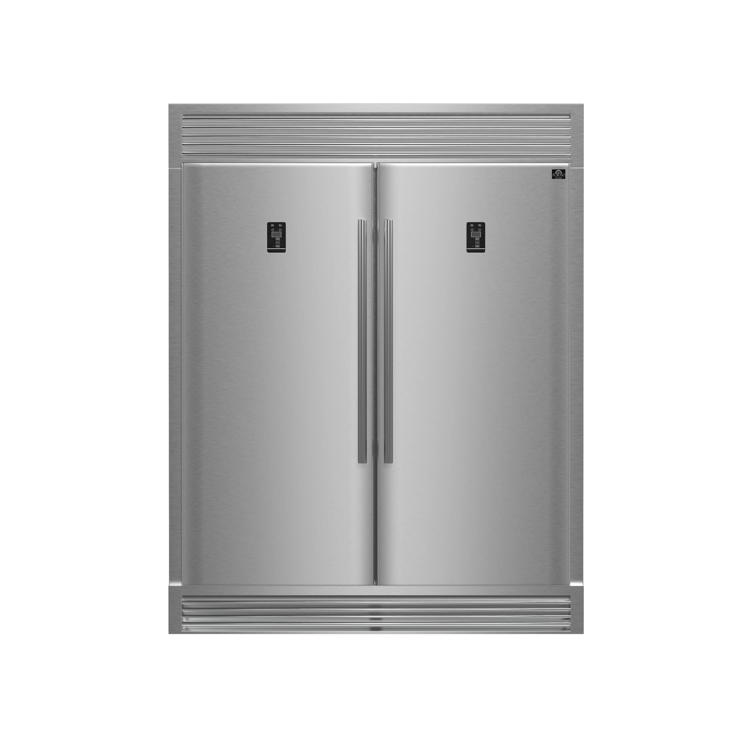FORNO Premium 3-Piece Kitchen Bundle - FORNO Galiano 48" Freestanding Dual Fuel Range, FORNO Rizzuto 60" W. Dual Combo Convertible Refrigerator, FORNO 48" Wall Mount Range Hood - FBDL-017-02US - Image 5