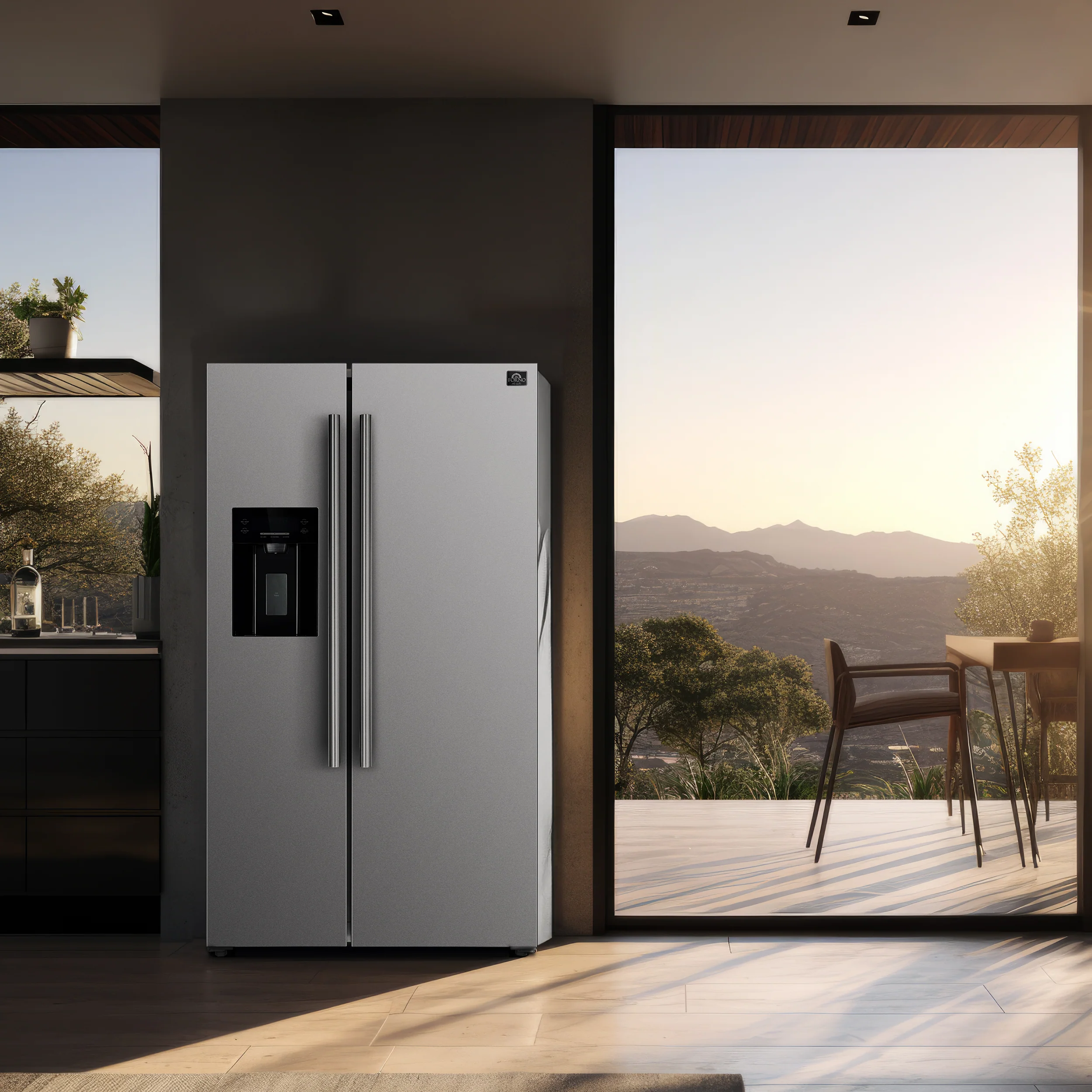 FORNO Premium 2-Piece Kitchen Bundle -Capriasca 36" Stainless Steel Range, Forno Salerno 36" Side by Side Stainless Steel Refrigerator 20 cu.ft - FBDL-019-02CAUS - Image 7