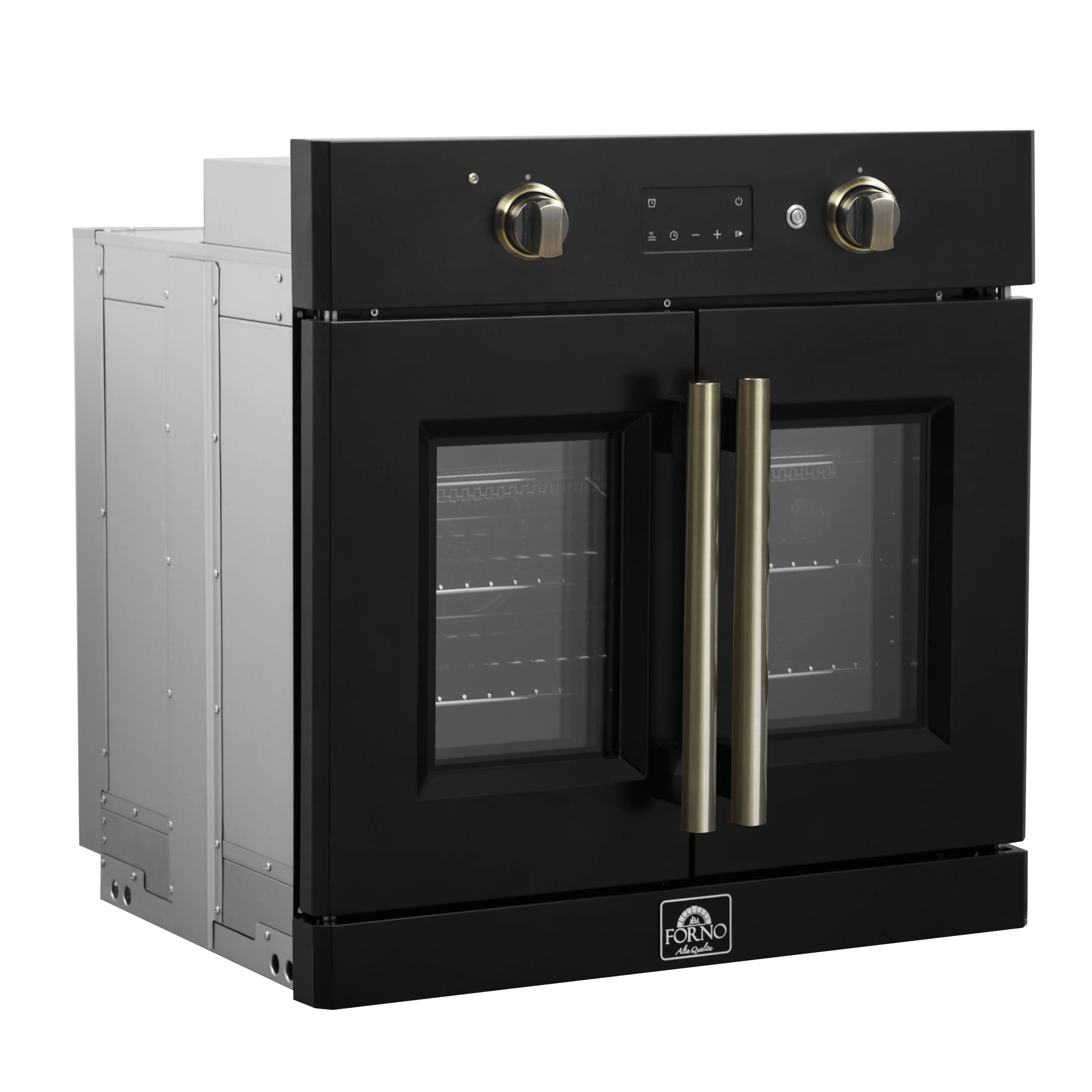 Forno Asti 30-Inch French Door Electric Wall Oven in Black & Antique Brass, 3.68 cu. ft. True Convection, 3,600W, Air Fry, Sous Vide, Self-Clean - Image 11