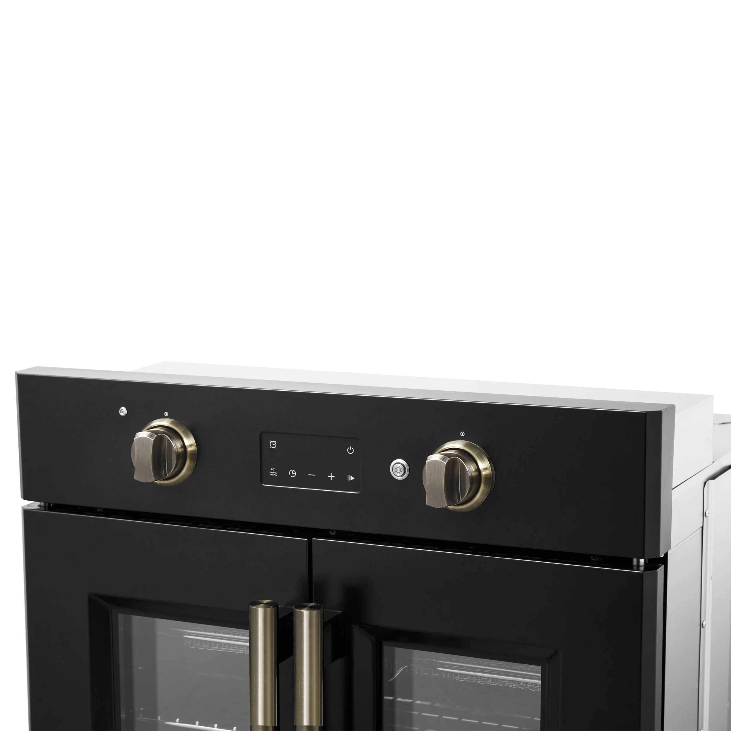 Forno Asti 30-Inch French Door Electric Wall Oven in Black & Antique Brass, 3.68 cu. ft. True Convection, 3,600W, Air Fry, Sous Vide, Self-Clean - Image 4