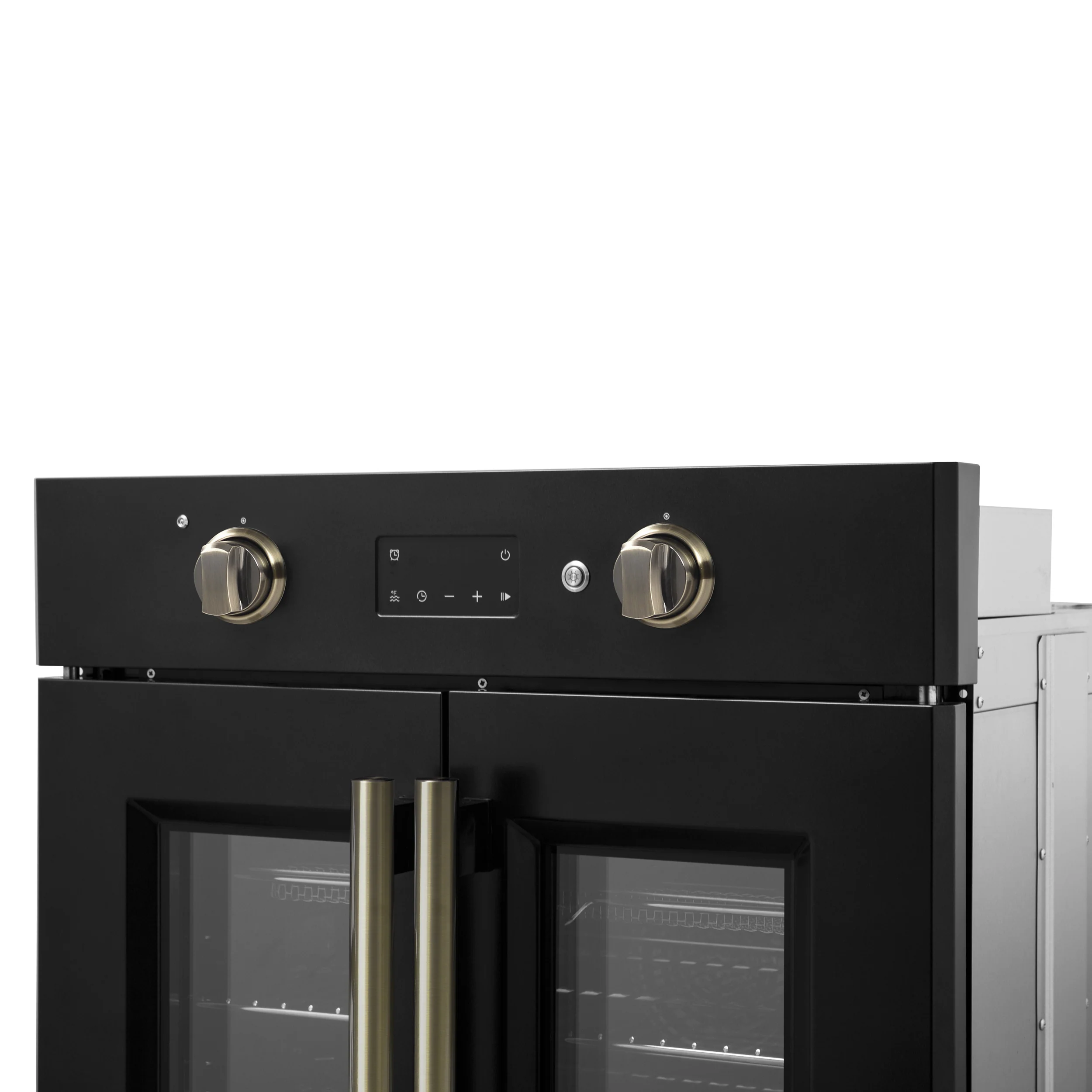 Forno Asti 30-Inch French Door Electric Wall Oven in Black & Antique Brass, 3.68 cu. ft. True Convection, 3,600W, Air Fry, Sous Vide, Self-Clean - Image 5