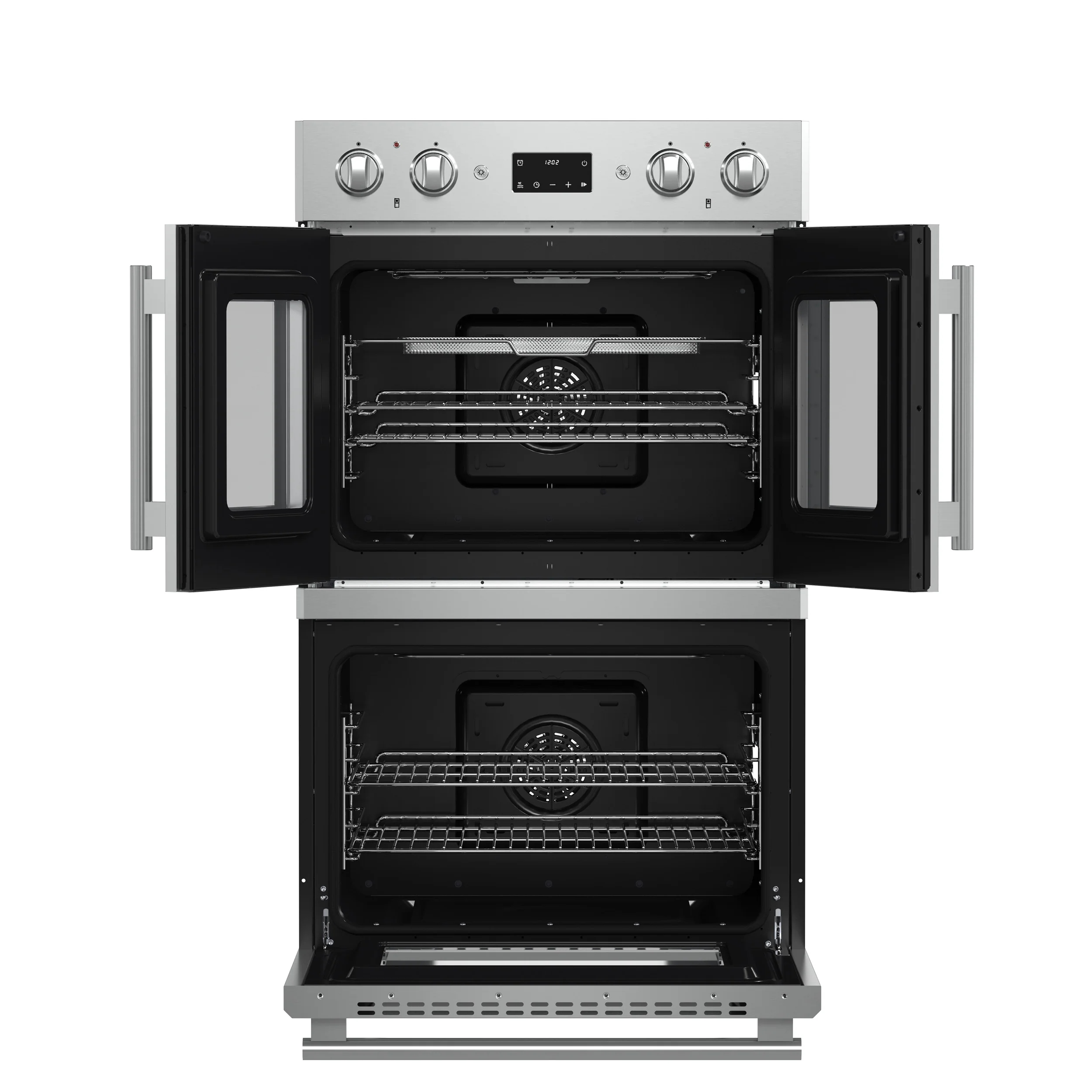 Forno Asti 30-Inch Double Electric Wall Oven with Upper French Doors in Stainless Steel, 7.36 cu. ft. Dual True Convection, 7,200W, Air Fry, Sous Vide, Self-Clean - Image 4
