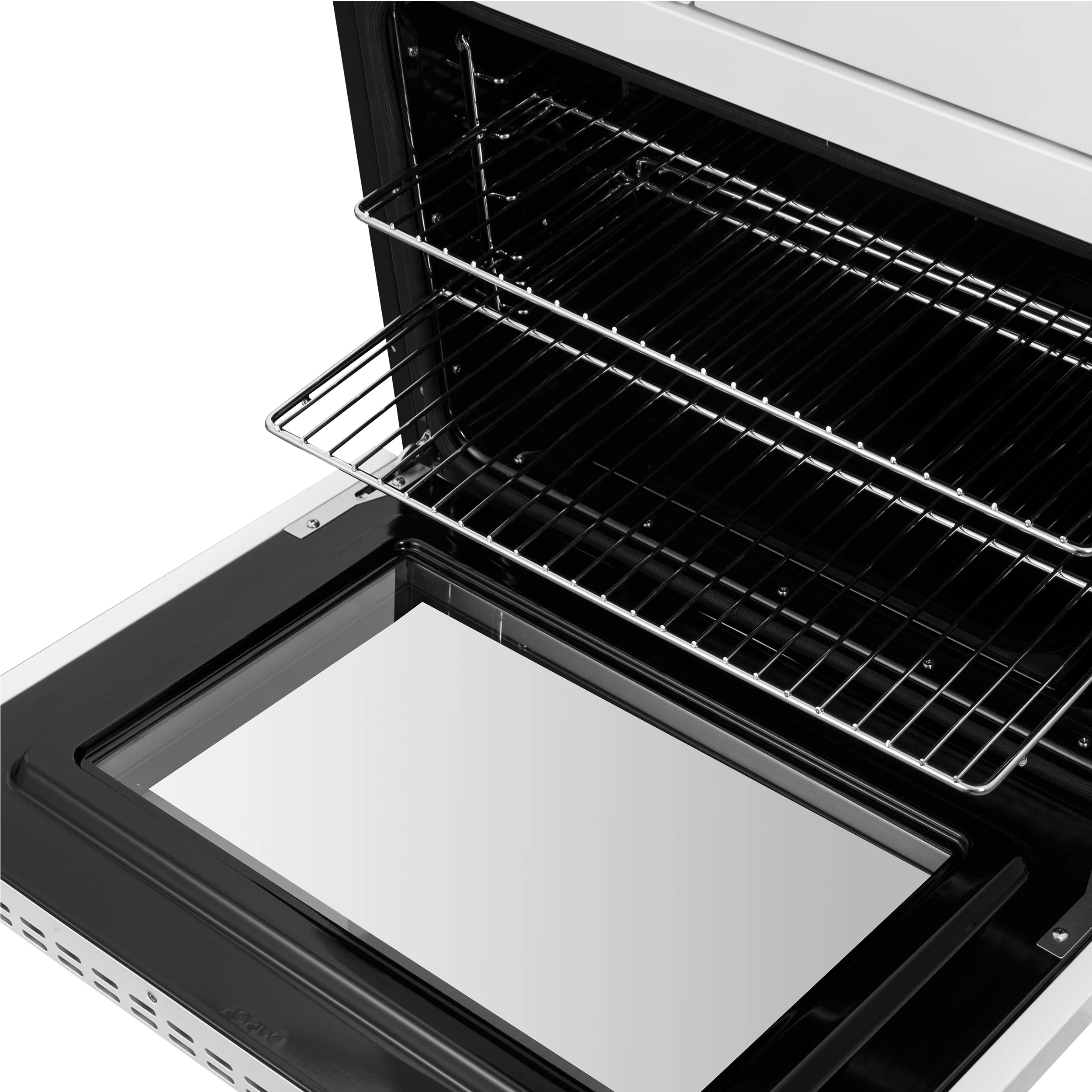 Forno Asti 30-Inch Double Electric Wall Oven with Upper French Doors in White & Antique Brass, 7.36 cu. ft. Dual True Convection, 7,200W, Air Fry, Sous Vide, Self-Clean - Image 12