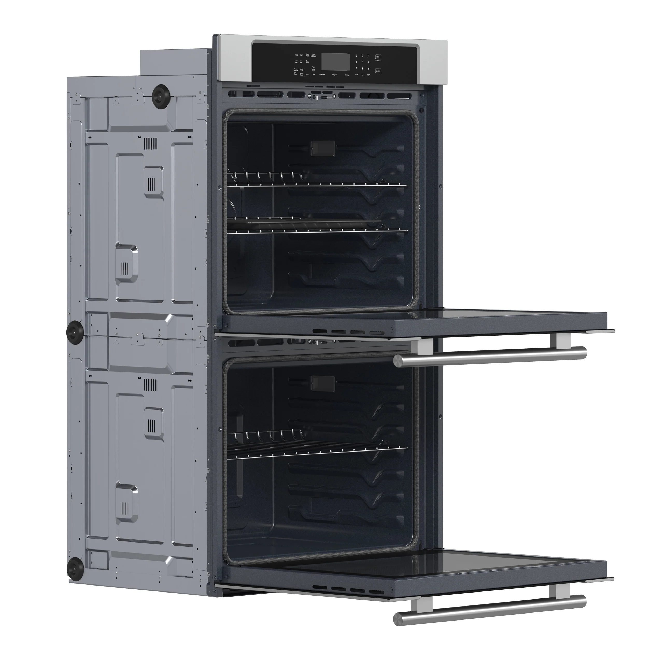 Forno Villarosa 30-Inch Built-In Double Wall Oven, Stainless Steel, Convection Cooking, Touch Control Panel, Self-Cleaning Function - Image 4