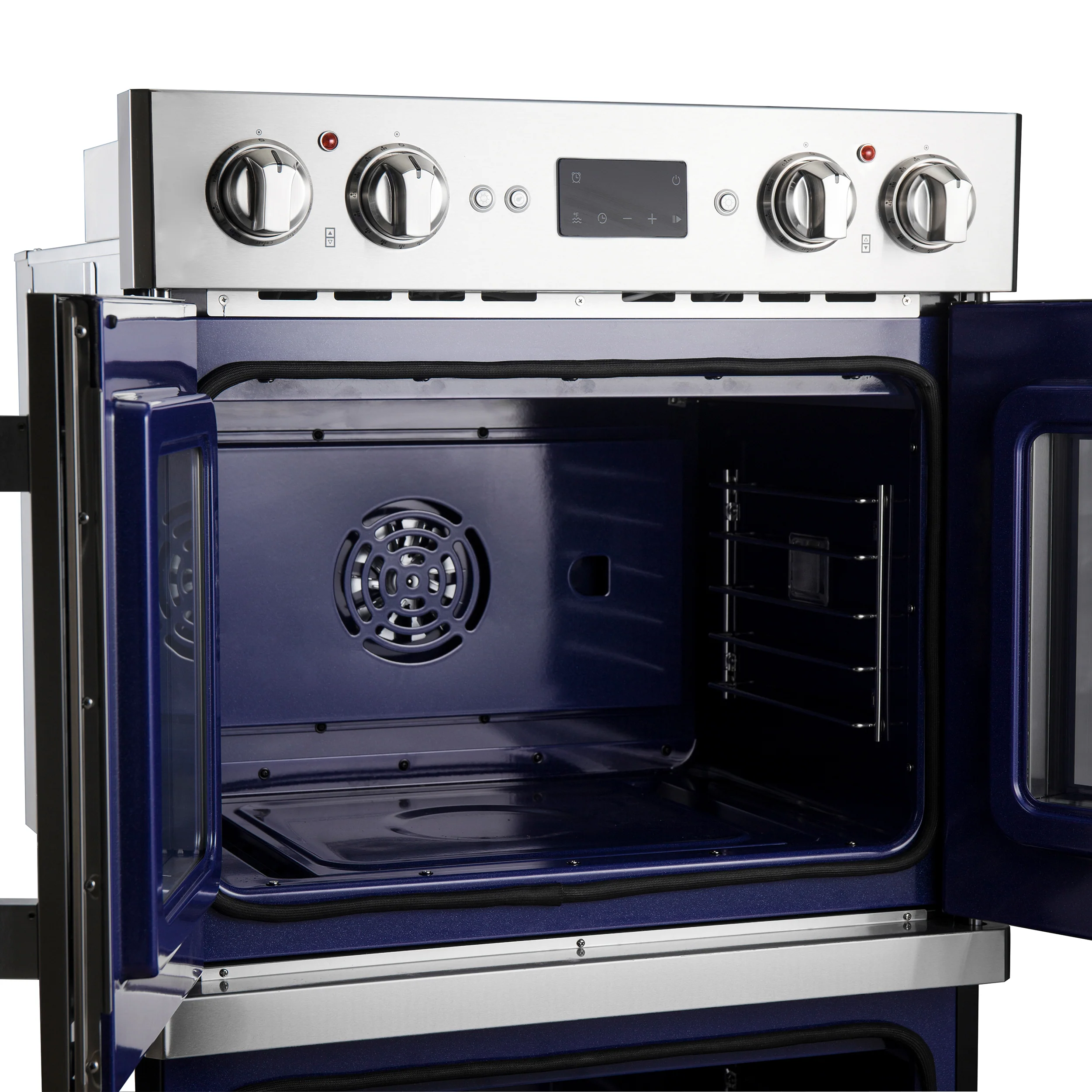 Forno Gallico 30-Inch Electric French Door Double Oven, Stainless Steel, Convection Cooking, Touch Control Panel, Self-Cleaning Function - Image 9