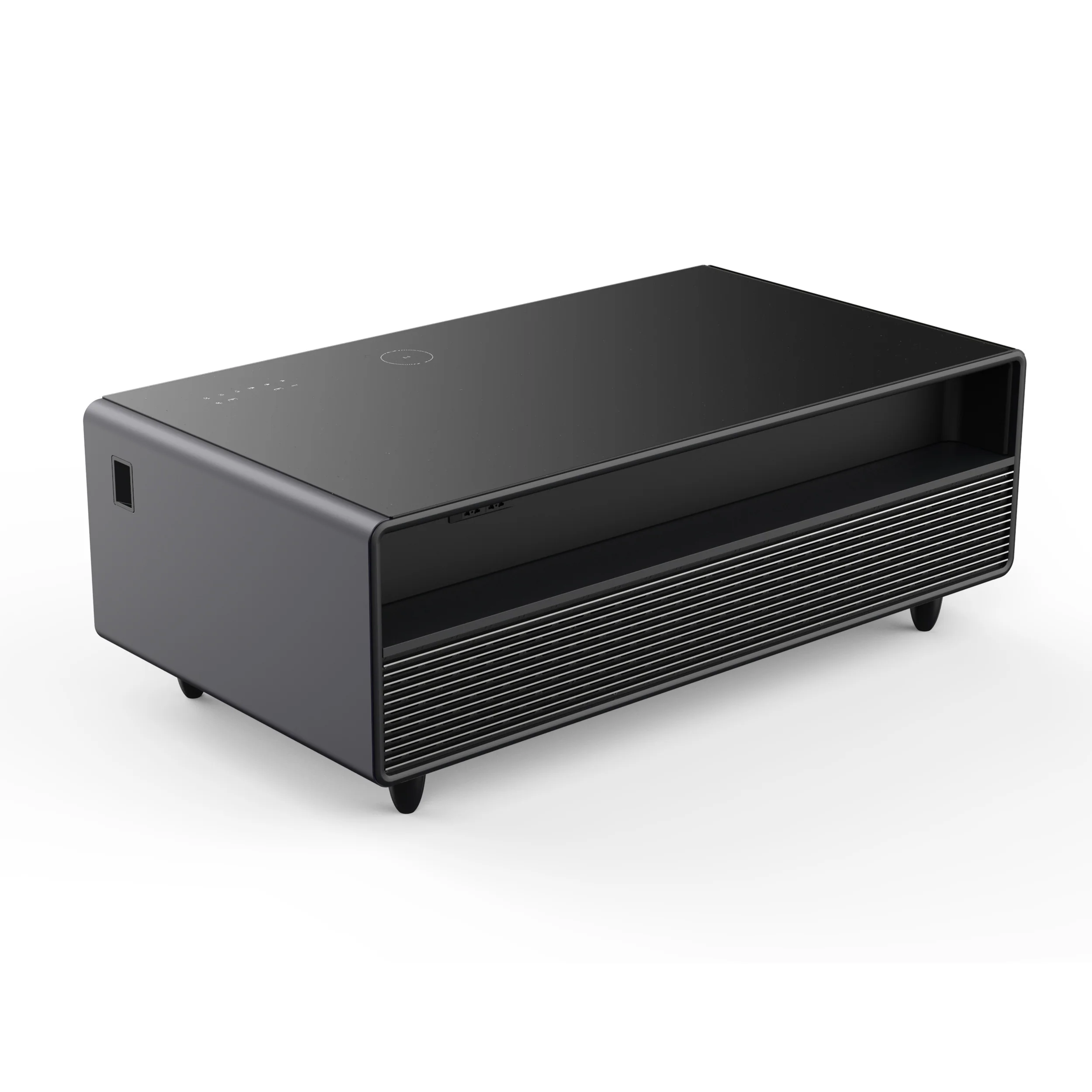 Forno Evoluto Tavolo 51-Inch Black Smart Coffee Table – Dual Refrigerator Drawers, Bluetooth 5.0 Audio, Wireless Charging & RGB Ambient Light - Image 13