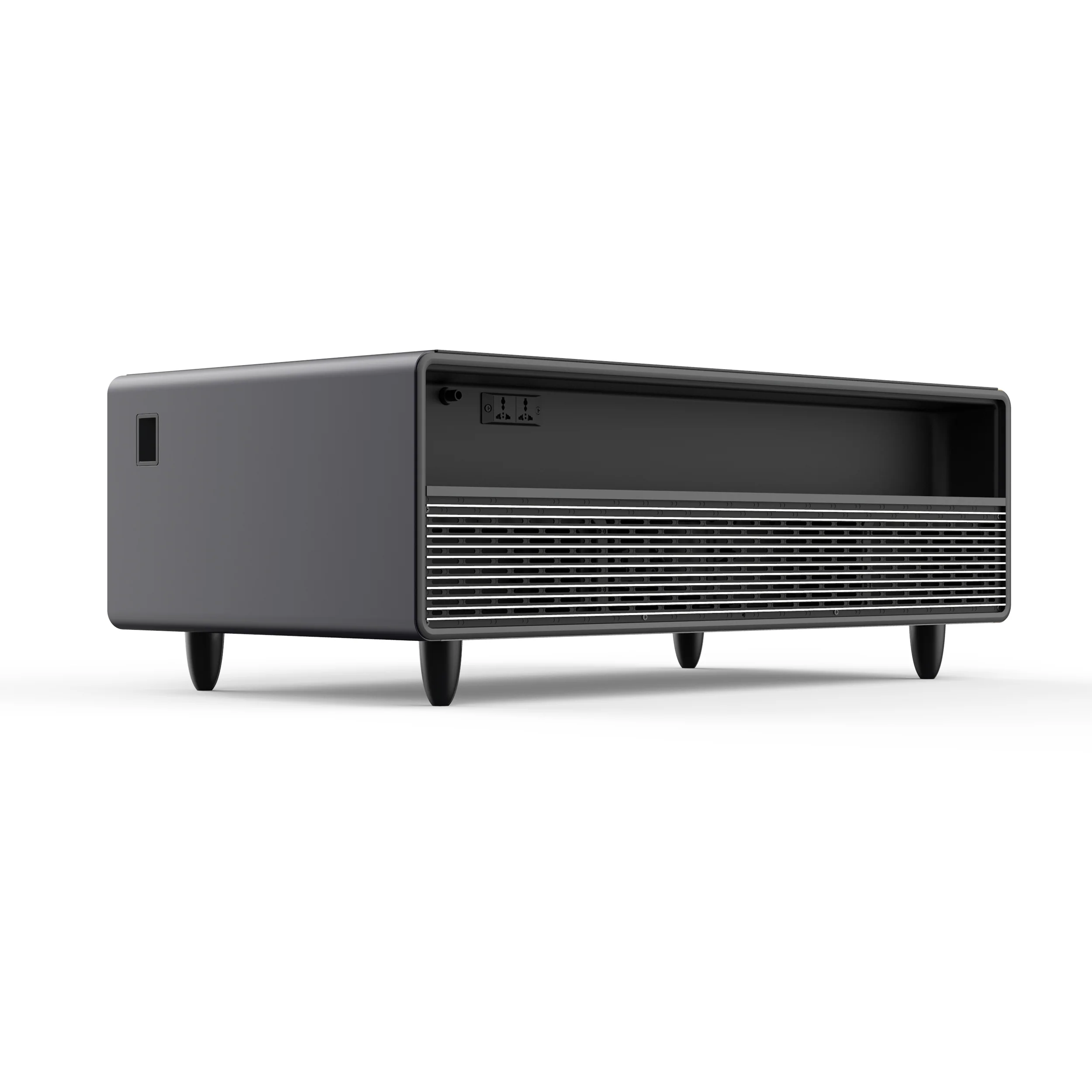 Forno Evoluto Tavolo 51-Inch Black Smart Coffee Table – Dual Refrigerator Drawers, Bluetooth 5.0 Audio, Wireless Charging & RGB Ambient Light - Image 14