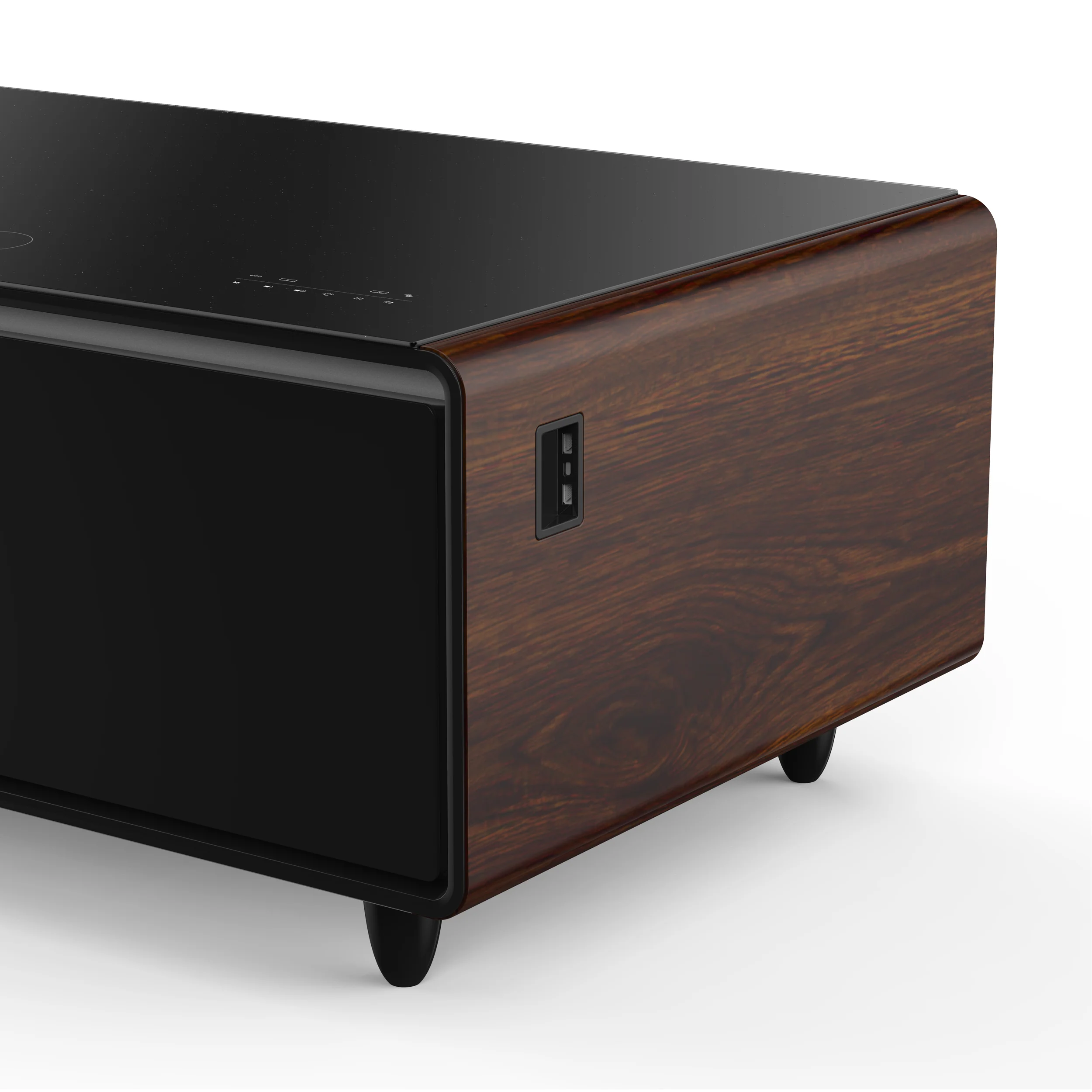 Forno Evoluto Tavolo 51-Inch Smart Coffee Table with Wood-Accent Sides – Dual Cooling Zones, Wireless Charging Pad & Built-In Bluetooth Speakers - Image 10