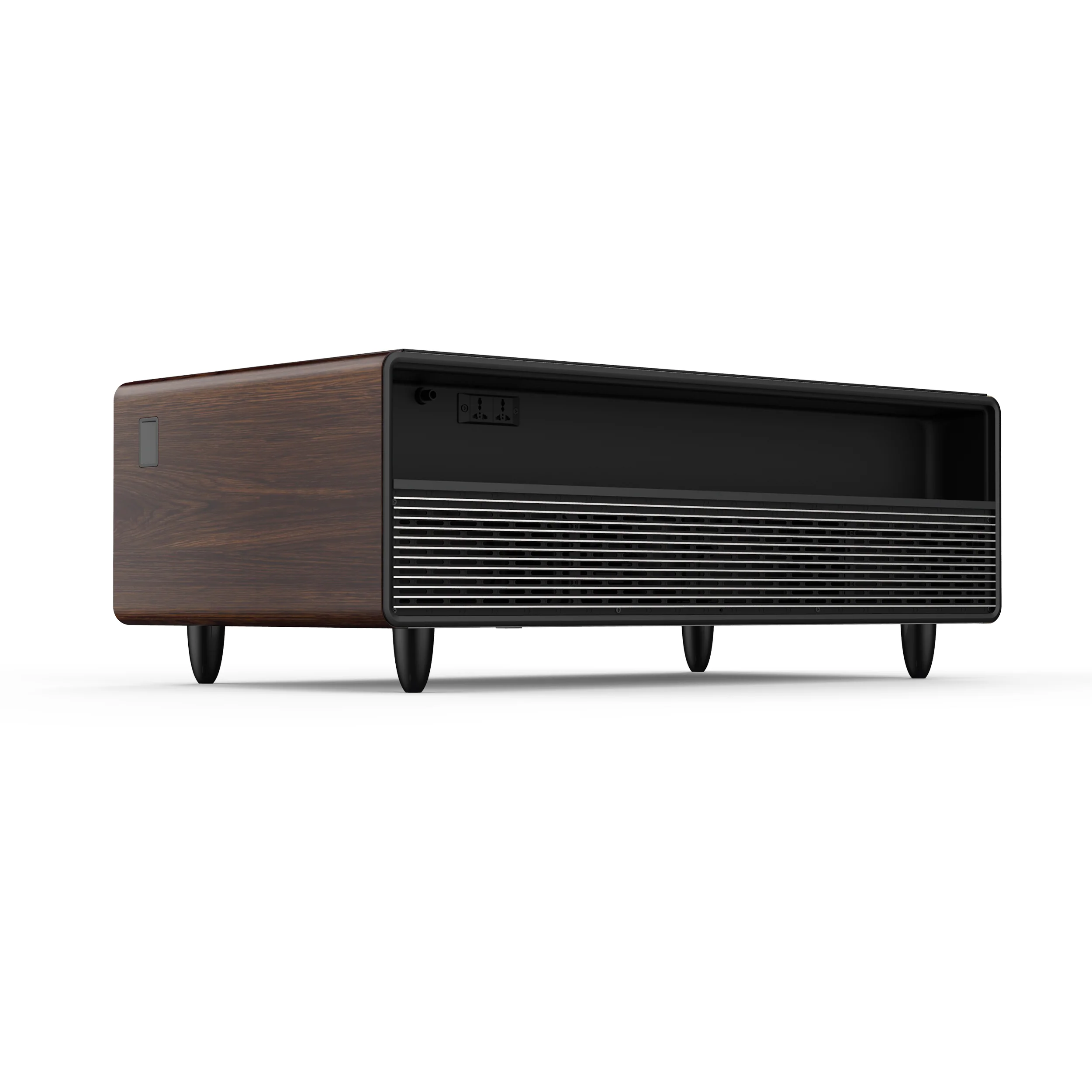 Forno Evoluto Tavolo 51-Inch Smart Coffee Table with Wood-Accent Sides – Dual Cooling Zones, Wireless Charging Pad & Built-In Bluetooth Speakers - Image 6