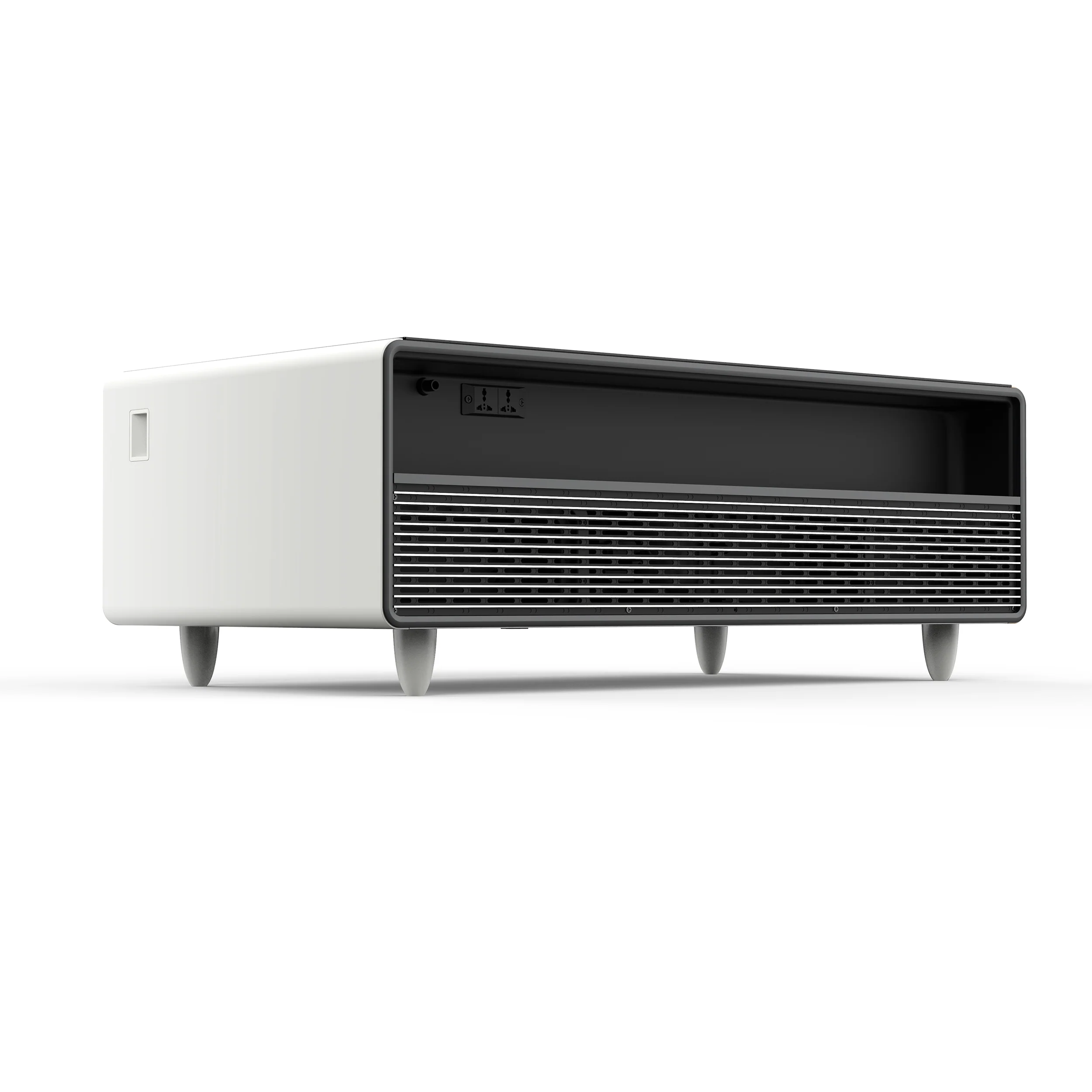 Forno Evoluto Tavolo 51-Inch White Smart Coffee Table – Dual Refrigerator Drawers, Bluetooth 5.0 Audio, Wireless Charging & RGB Ambient Light - Image 12