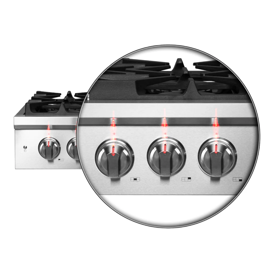 Forno Spezia Alta Qualita 30-Inch Pro-Style Gas Rangetop, Stainless Steel, 5 Sealed Burners, Continuous Cast Iron Grates, High Heat Output - Image 7
