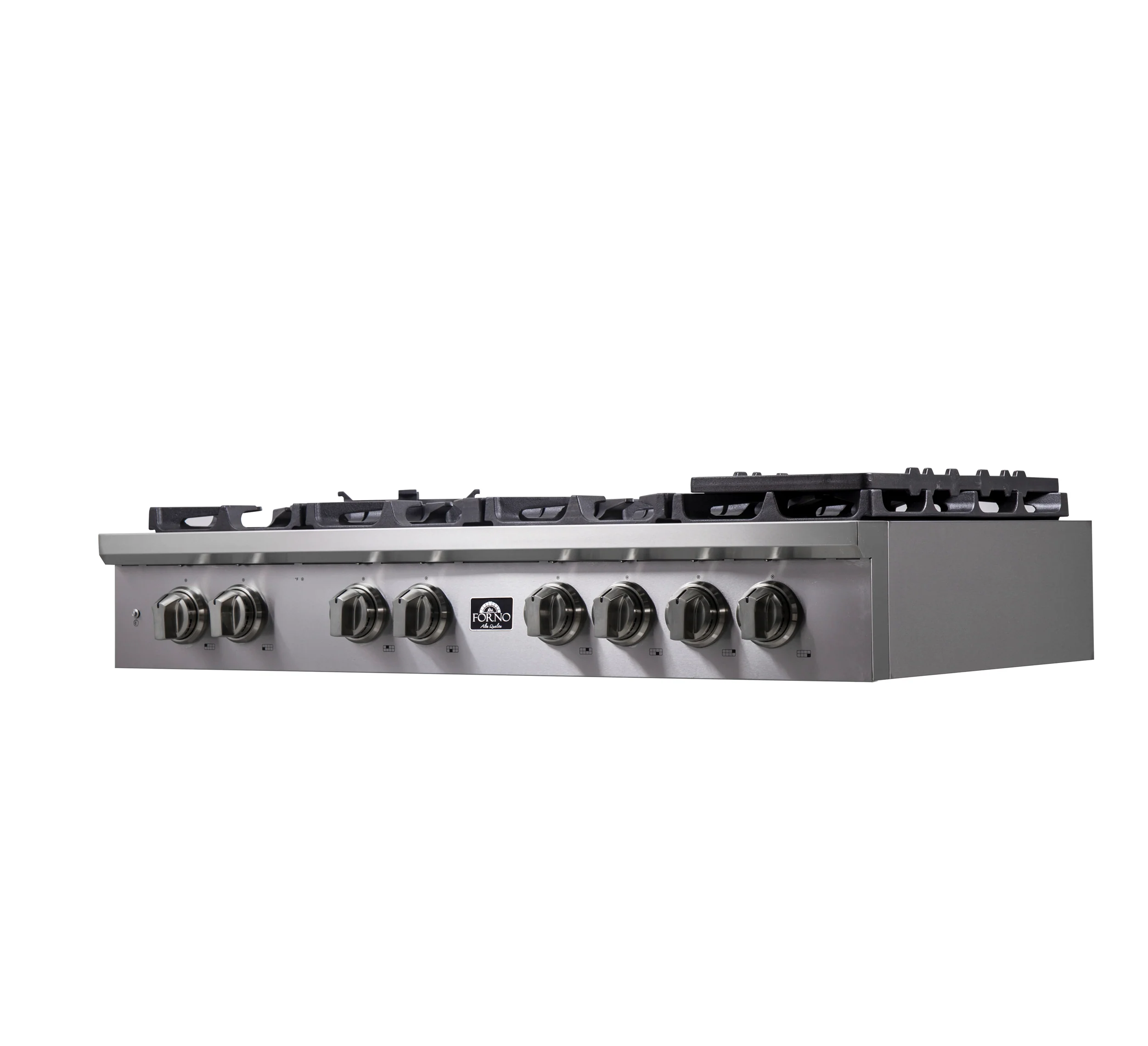 Forno Spezia Alta Qualita 48-Inch Pro-Style Gas Rangetop, Stainless Steel, 8 Sealed Burners, Continuous Cast Iron Grates, High Heat Output - Image 3