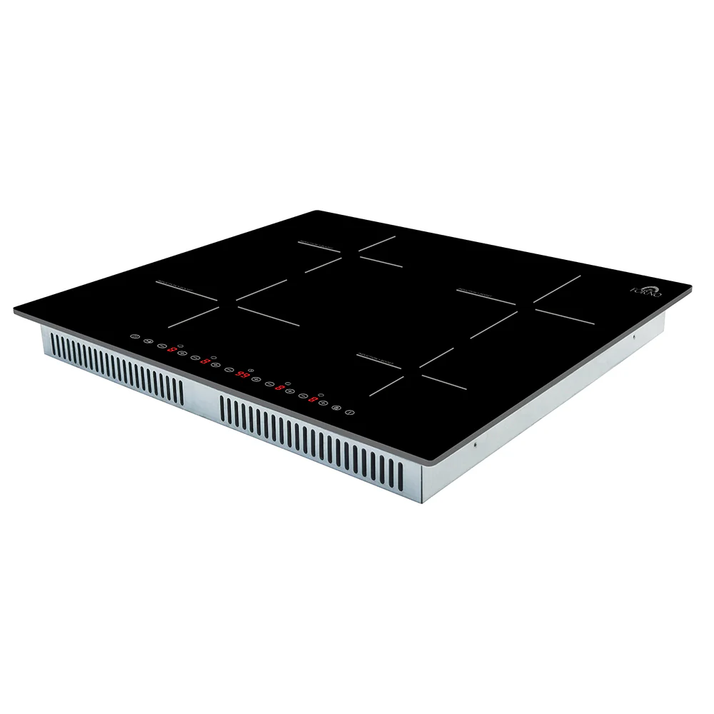 Forno Parco 24-Inch Induction Cooktop, 4 Zones, 7,200W Total Power, Touch Control, 9 Power Levels, Booster Function - Image 3