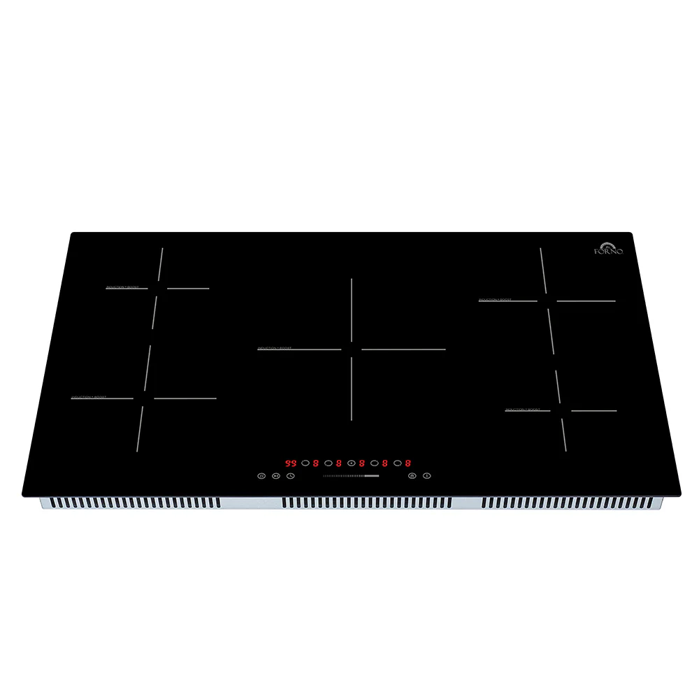 Forno Parco 36-Inch Induction Cooktop, 5 Zones, 10,200W Total Power, Touch Control, 9 Power Levels, Booster Function - Image 4