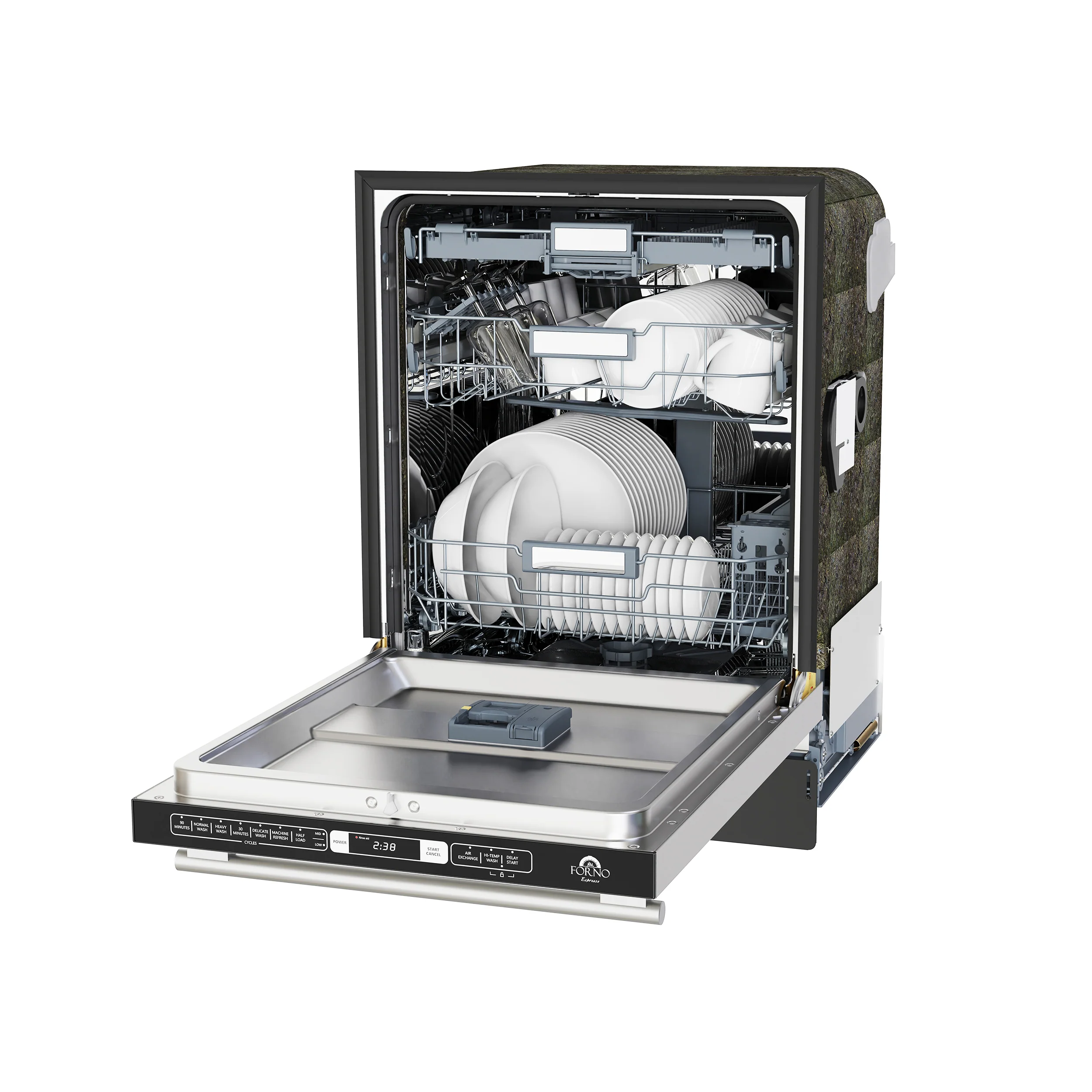 Forno Romano 24-Inch Built-In Dishwasher, Stainless Steel Finish, Stainless Steel Tub, 49 dBA, Energy Star Certified - Image 4