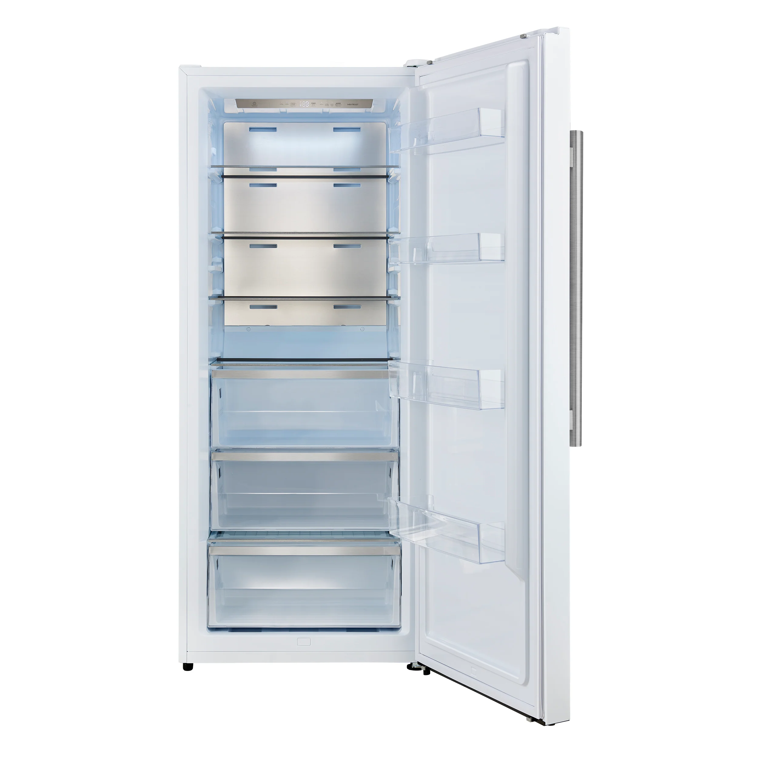 Forno Maderno 28-Inch Convertible Freezer/Refrigerator in White with Antique Brass Handle, 13.6 cu.ft. Right Swing - Image 14
