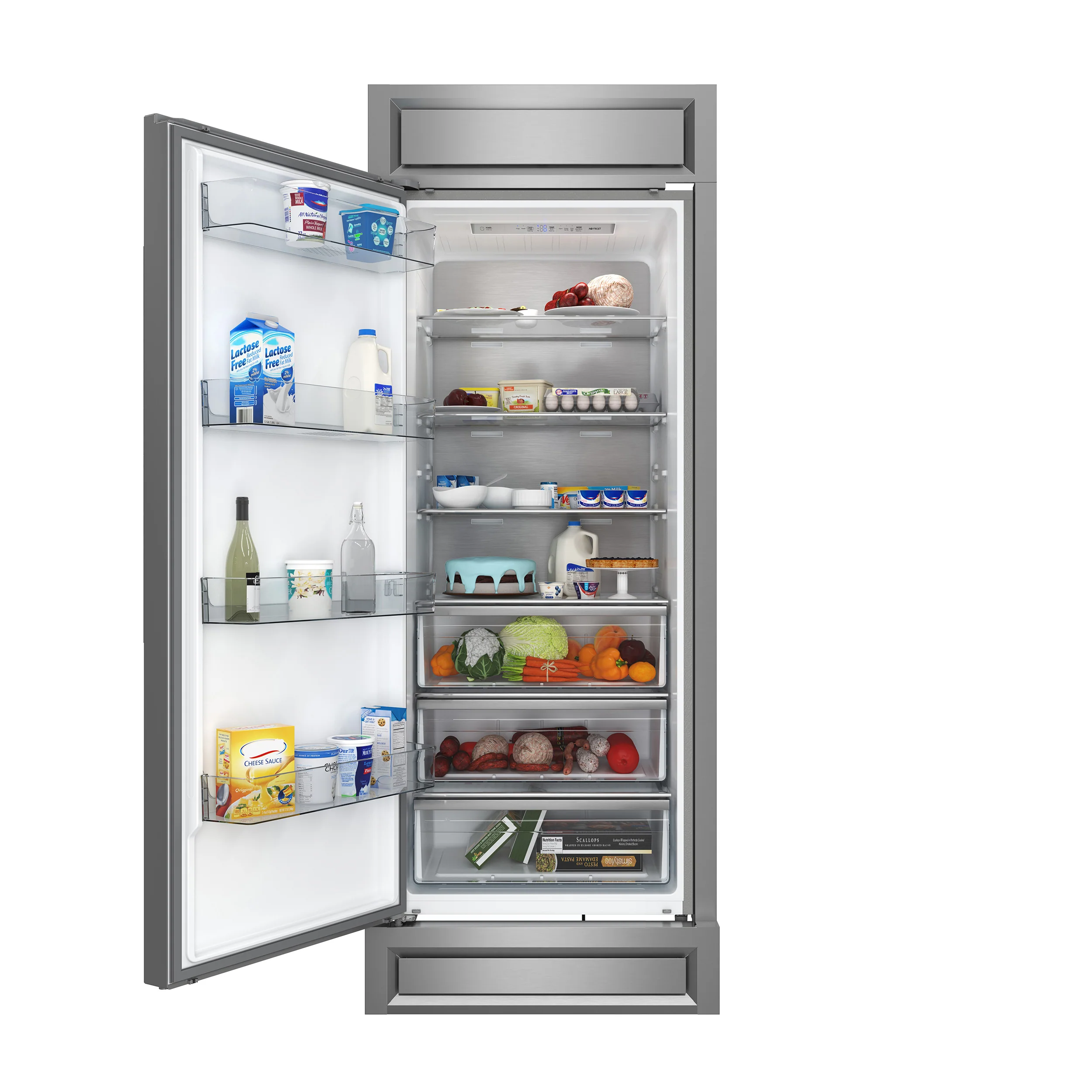 Forno Maderno 28-Inch Built-In Convertible Refrigerator, 13.6 cu.ft, Left Swing, Decorative Grill, ENERGY STAR Certified - Image 4