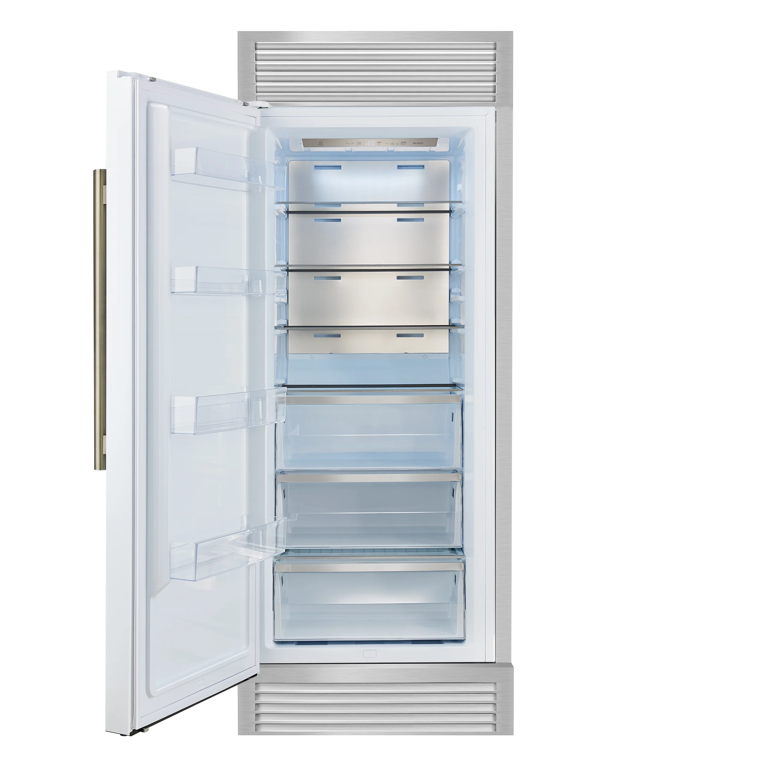 Forno Maderno 28" Built-In Convertible Refrigerator in White, 13.6 cu.ft. Left Swing with Decorative Grill - 32" Wide - Image 2