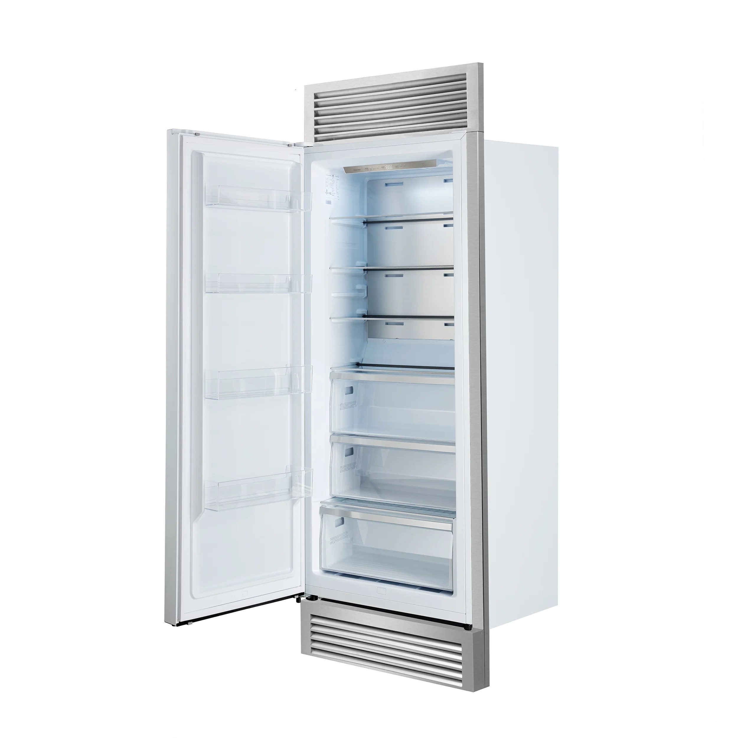 Forno Maderno 28" Built-In Convertible Refrigerator in White, 13.6 cu.ft. Left Swing with Decorative Grill - 32" Wide - Image 4