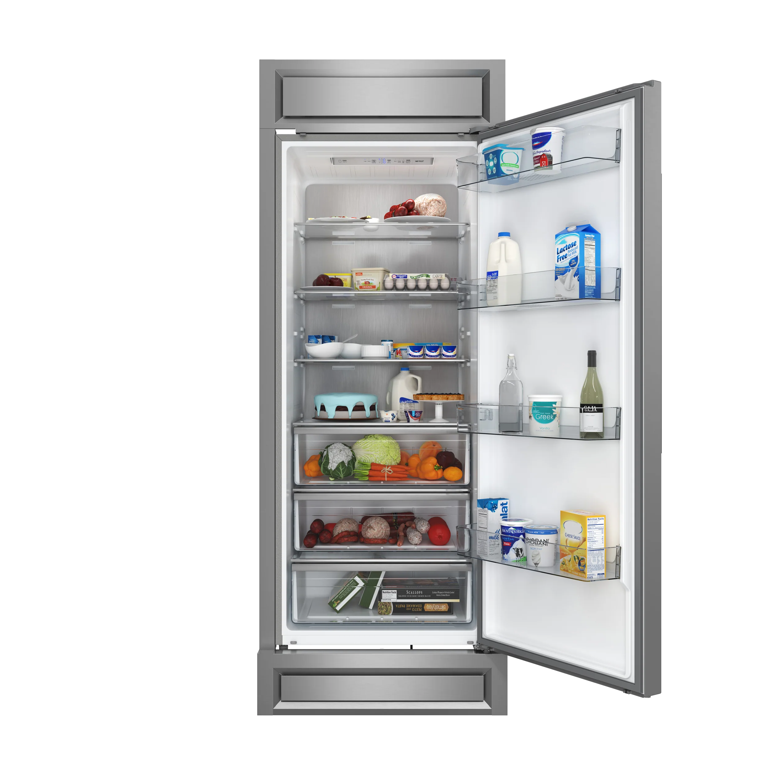 Forno Maderno 28-Inch Built-In Convertible Refrigerator, 13.6 cu.ft, Right Swing, Decorative Grill, ENERGY STAR Certified - Image 4