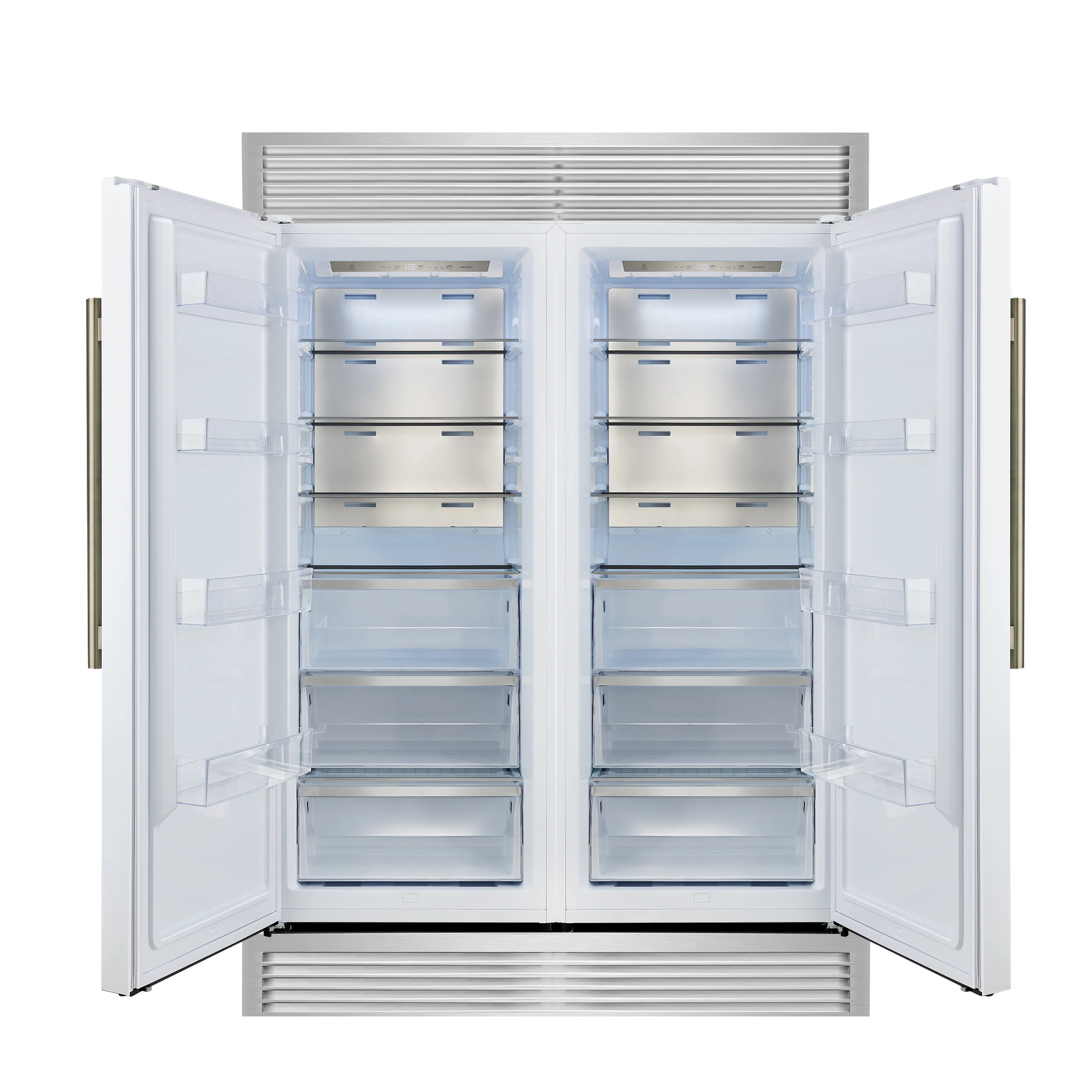 Forno Maderno 2-28-Inch Wide Convertible Refrigerator/Freezer in White, Decorative Trim, 27.2 cu.ft, 84-Inch High, ENERGY STAR Certified - Image 3