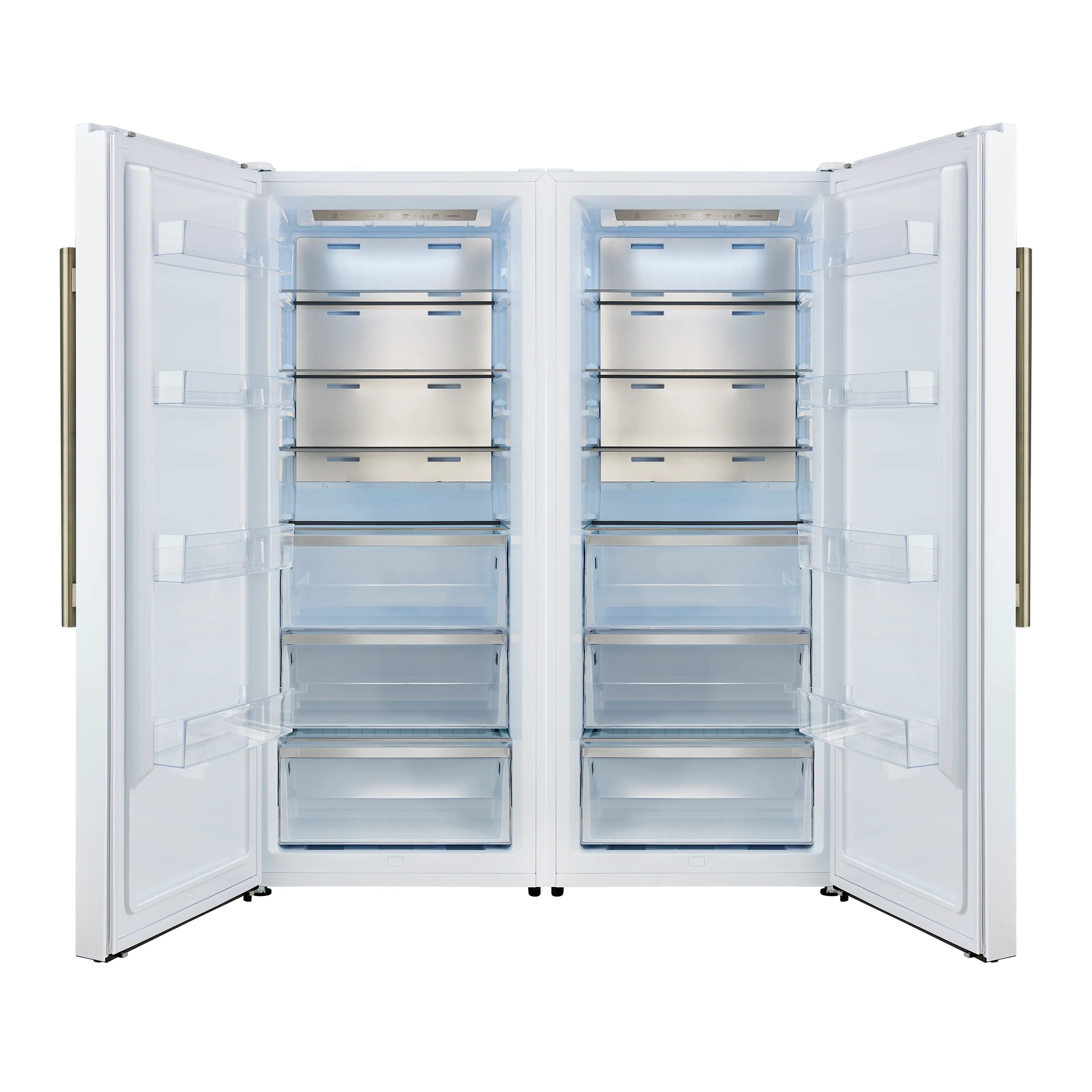 Forno Maderno 2-28-Inch Wide Convertible Refrigerator/Freezer in White, Decorative Trim, 27.2 cu.ft, 84-Inch High, ENERGY STAR Certified - Image 4