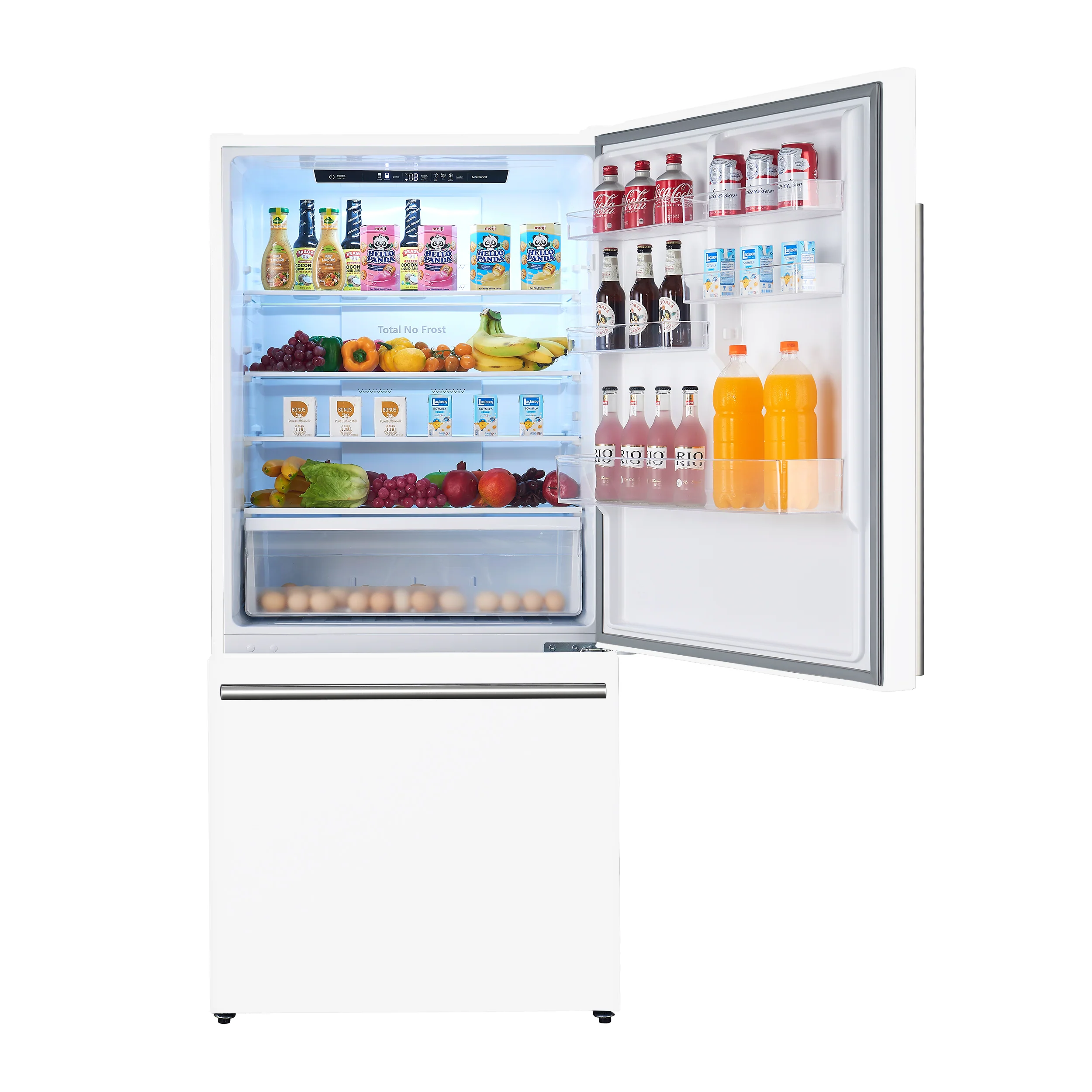 Forno Milano Espresso 31-Inch Bottom Freezer Refrigerator, White, 17.2 cu.ft Capacity, Energy Efficient - Image 5