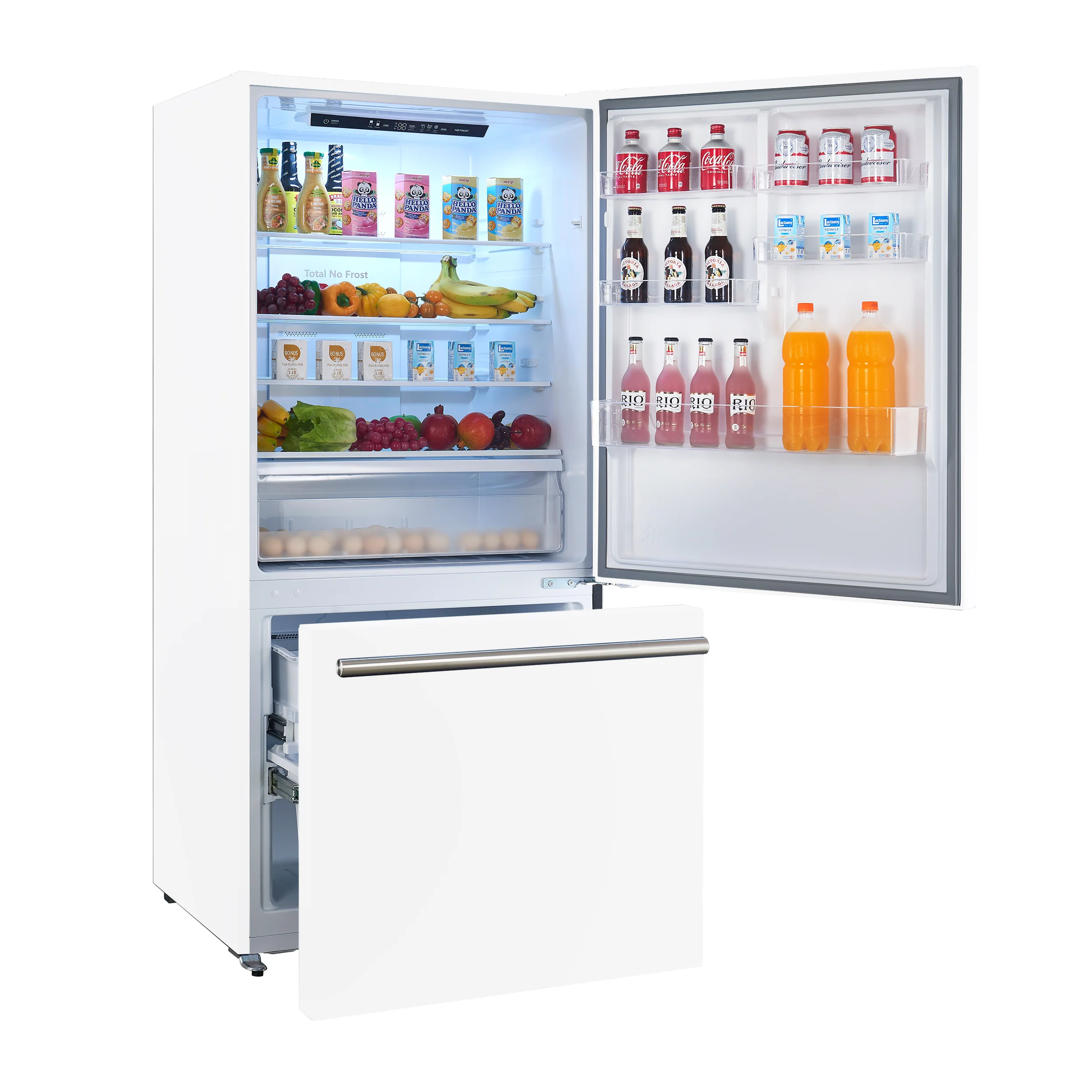 Forno Milano Espresso 31-Inch Bottom Freezer Refrigerator, White, 17.2 cu.ft Capacity, Energy Efficient - Image 7