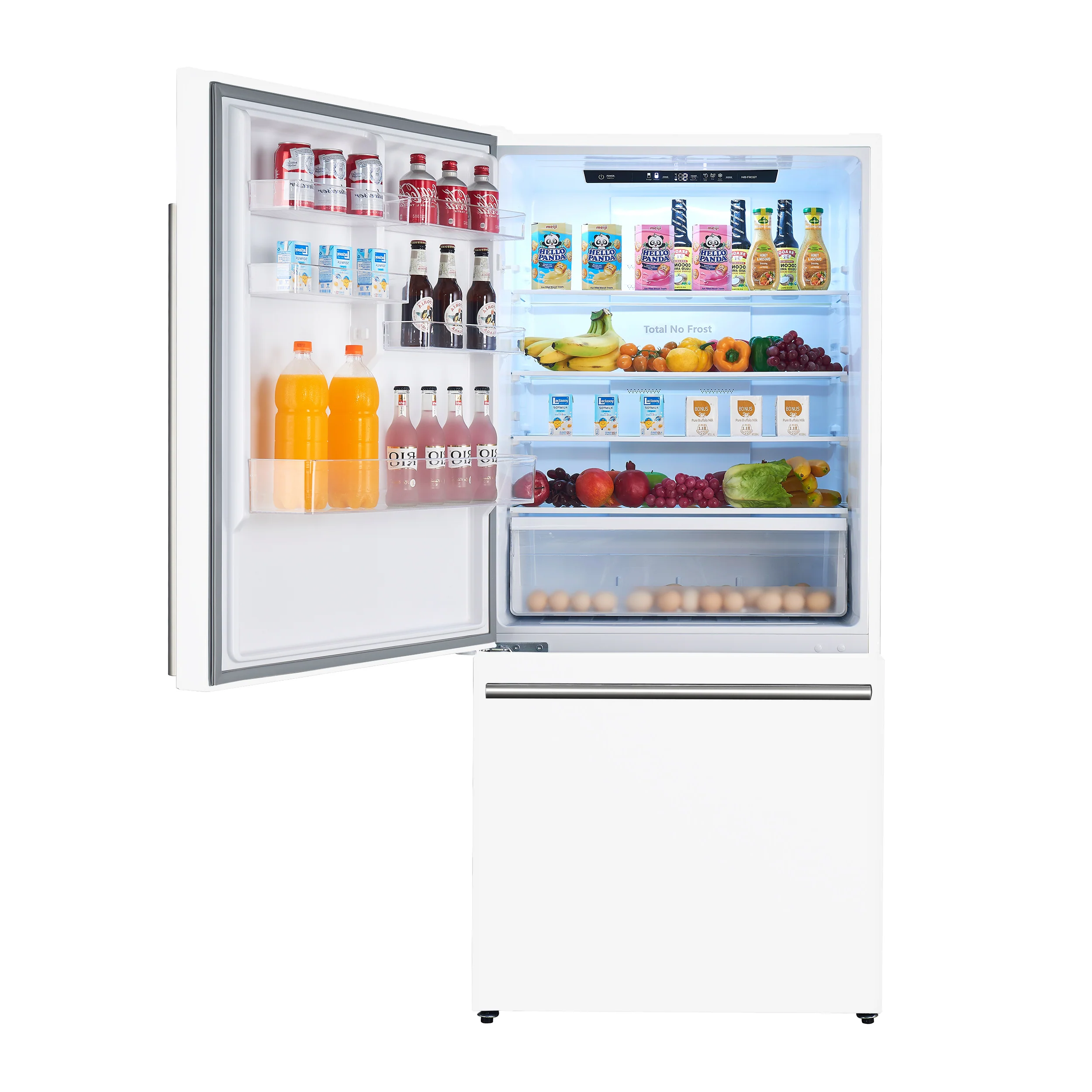 Forno Milano Espresso 31-Inch White Bottom Freezer Refrigerator, 17.2 Cu. Ft., Energy-Efficient, No Frost, Built-In Ice Maker - Image 8