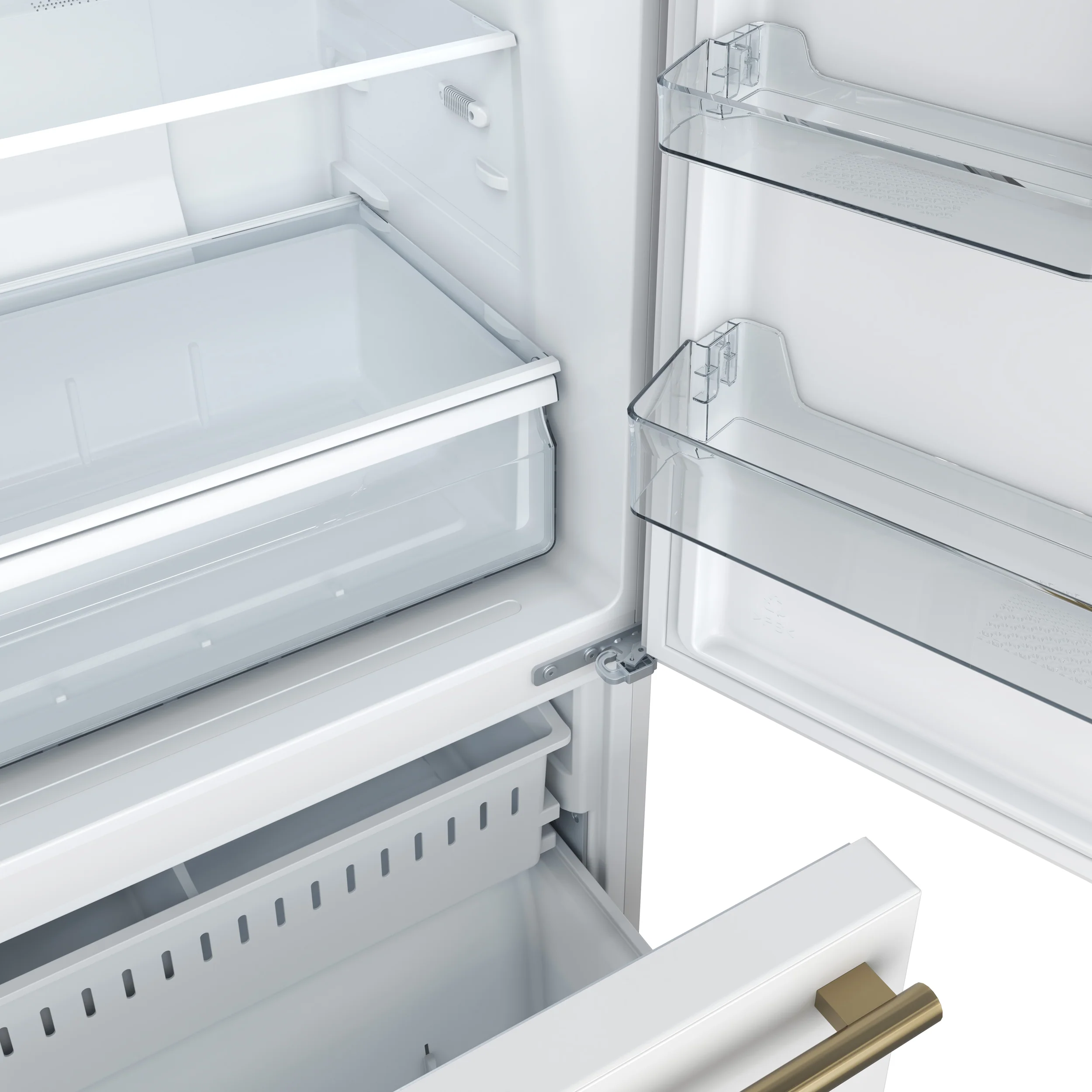Forno Milano Espresso 31-Inch Bottom Freezer Refrigerator, White, 17.2 cu.ft Capacity, Energy Efficient - Image 14