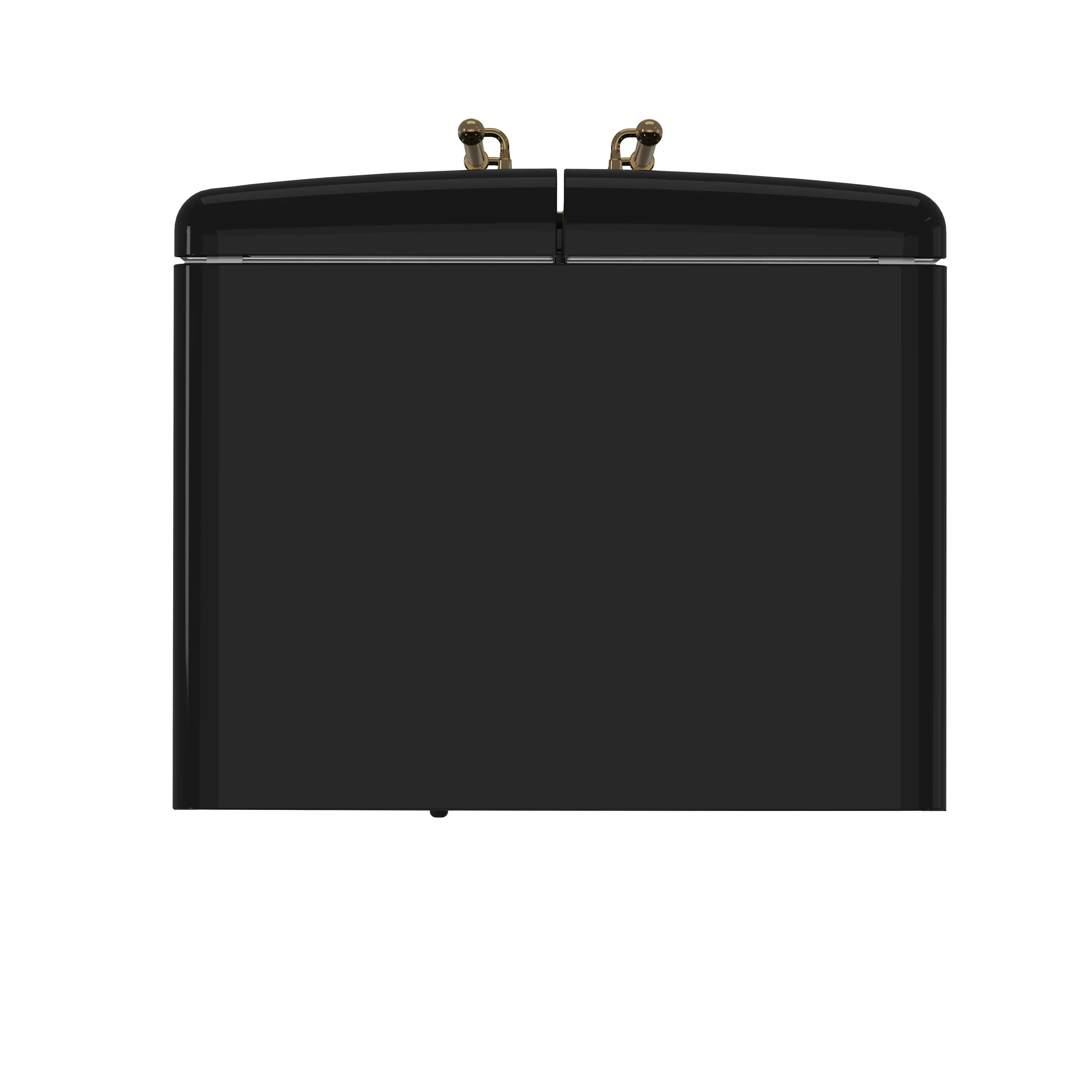 Forno Luigi 33-Inch French Door Refrigerator, 18 cu.ft, Black Finish, Antique Brass Handles, ENERGY STAR Certified - Image 12
