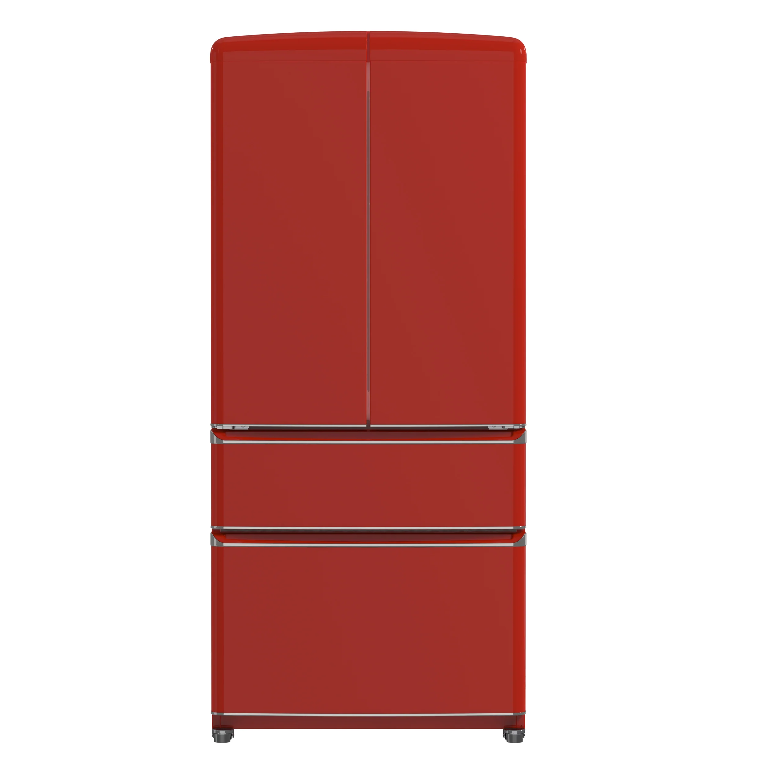 Forno Luigi 33-Inch French Door Refrigerator, 18 cu.ft, Red Finish, Handle-Free Design, ENERGY STAR Certified - Image 12