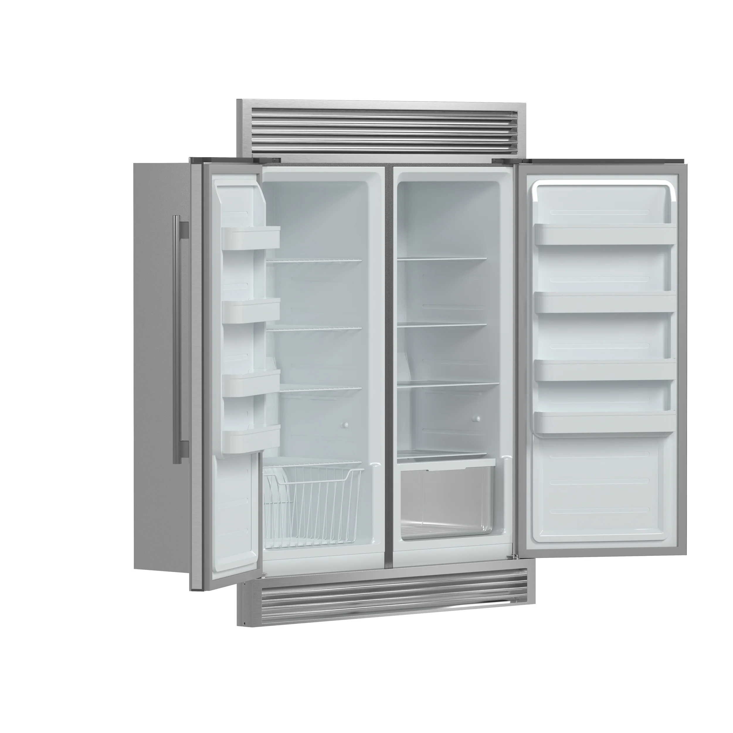 Forno Rizzuto 56-Inch Convertible Refrigerator/Freezer Set, 27.6 cu.ft Total Capacity, Decorative Grill, ENERGY STAR Certified - Image 3