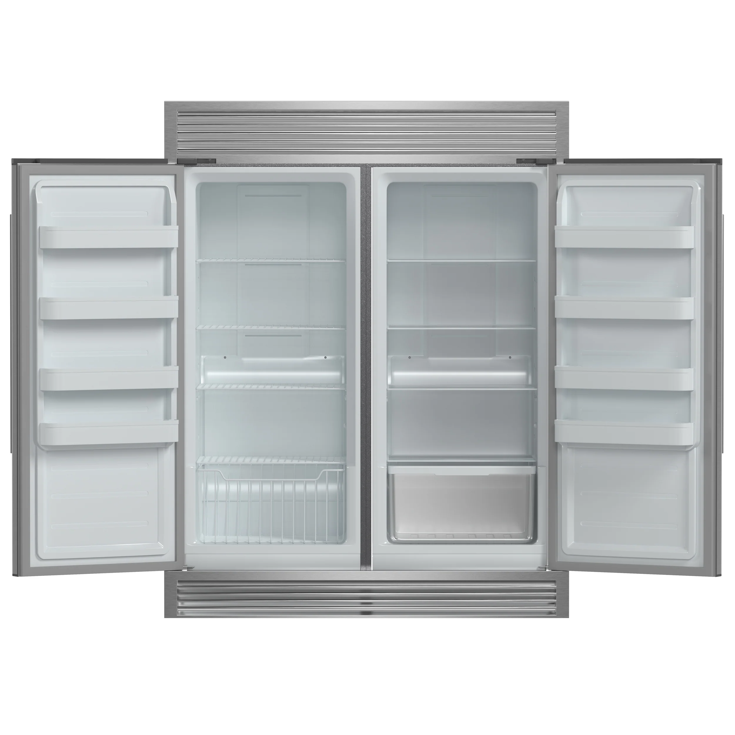 Forno Rizzuto 56-Inch Convertible Refrigerator/Freezer Set, 27.6 cu.ft Total Capacity, Decorative Grill, ENERGY STAR Certified - Image 4