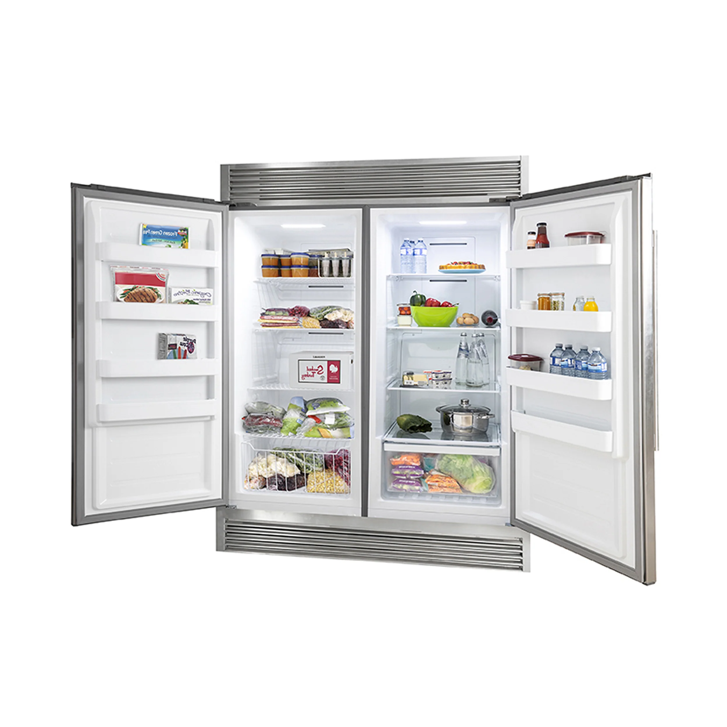 Forno Rizzuto 56-Inch Convertible Refrigerator/Freezer Set, 27.6 cu.ft Total Capacity, Decorative Grill, ENERGY STAR Certified - Image 5