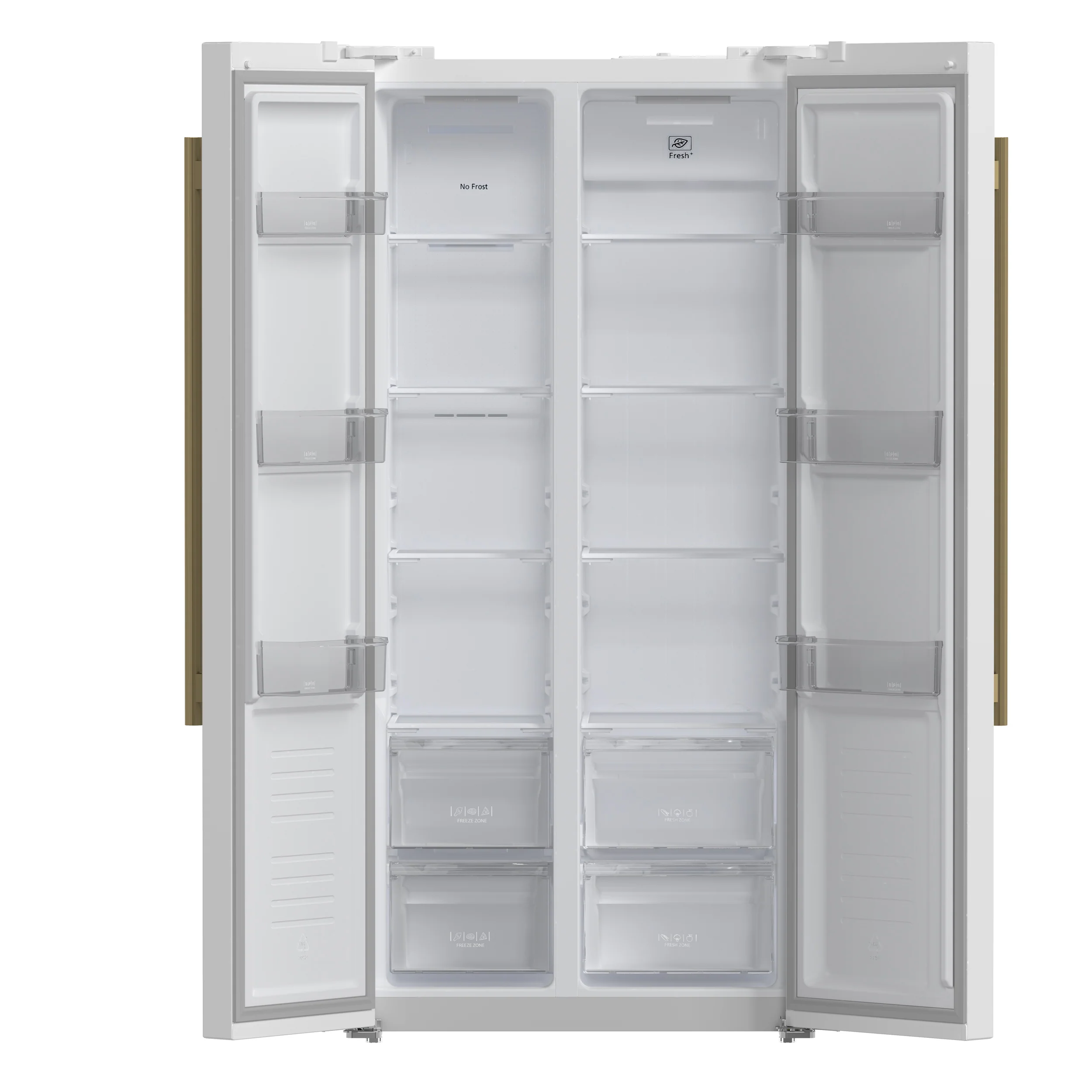 Forno Salerno Espresso 33-Inch White Side-by-Side Refrigerator, 15.6 Cu. Ft., Energy-Efficient, No Frost, Modern Design - Image 5