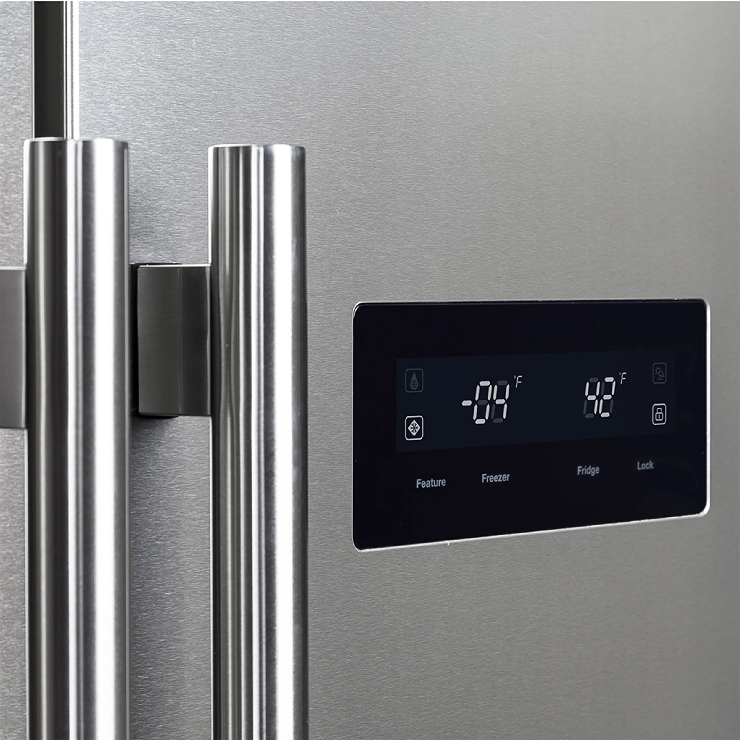 Forno Salerno 37-Inch Built-In Stainless Steel Refrigerator, 15.6 cu.ft, Decorative Grill, ENERGY STAR Certified - Image 7