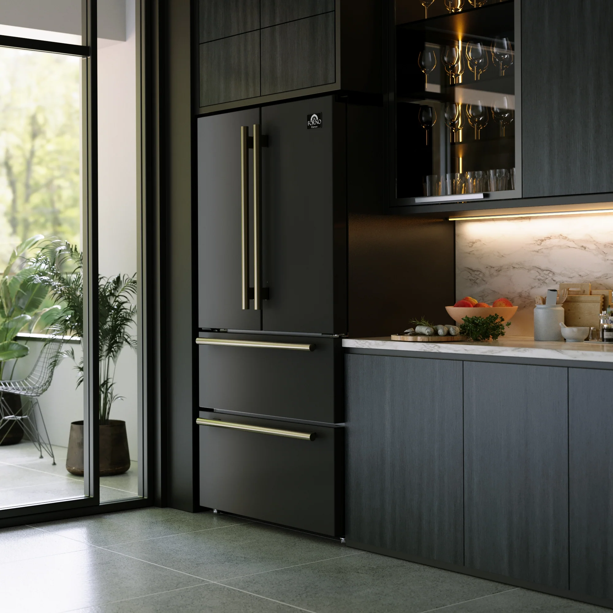 Forno Moena Espresso 36-Inch Black French Door Refrigerator, 19.2 Cu. Ft., Frost-Free, Automatic Ice Maker, ENERGY STAR Certified - Image 18