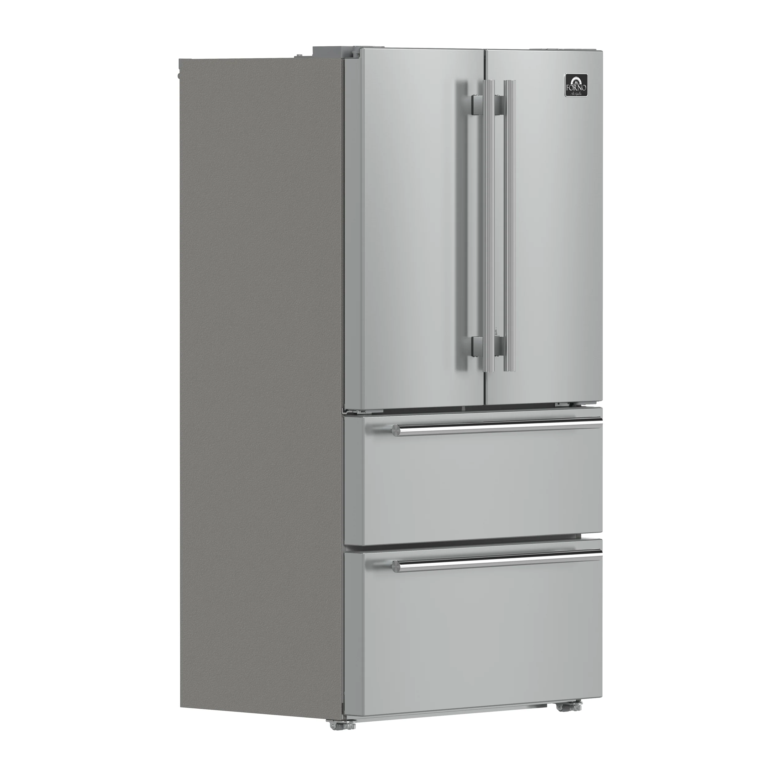 Forno Alta Moena 36-Inch French Door Refrigerator, 19.2 cu.ft, Counter Depth, Ice Maker, Stainless Steel Interior Panel, ENERGY STAR Certified - Image 3