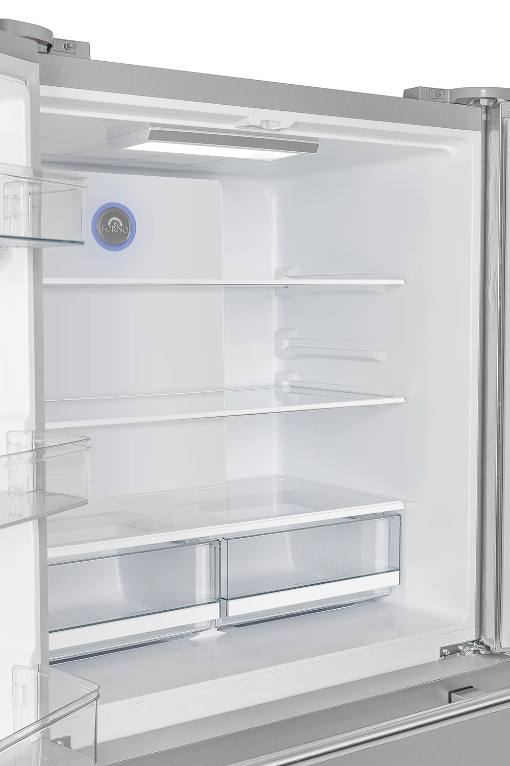 Forno Moena 40-Inch French Door Refrigerator, Stainless Steel, 19.2 cu.ft, Modern Decorative Grill, ENERGY STAR Certified - Image 7