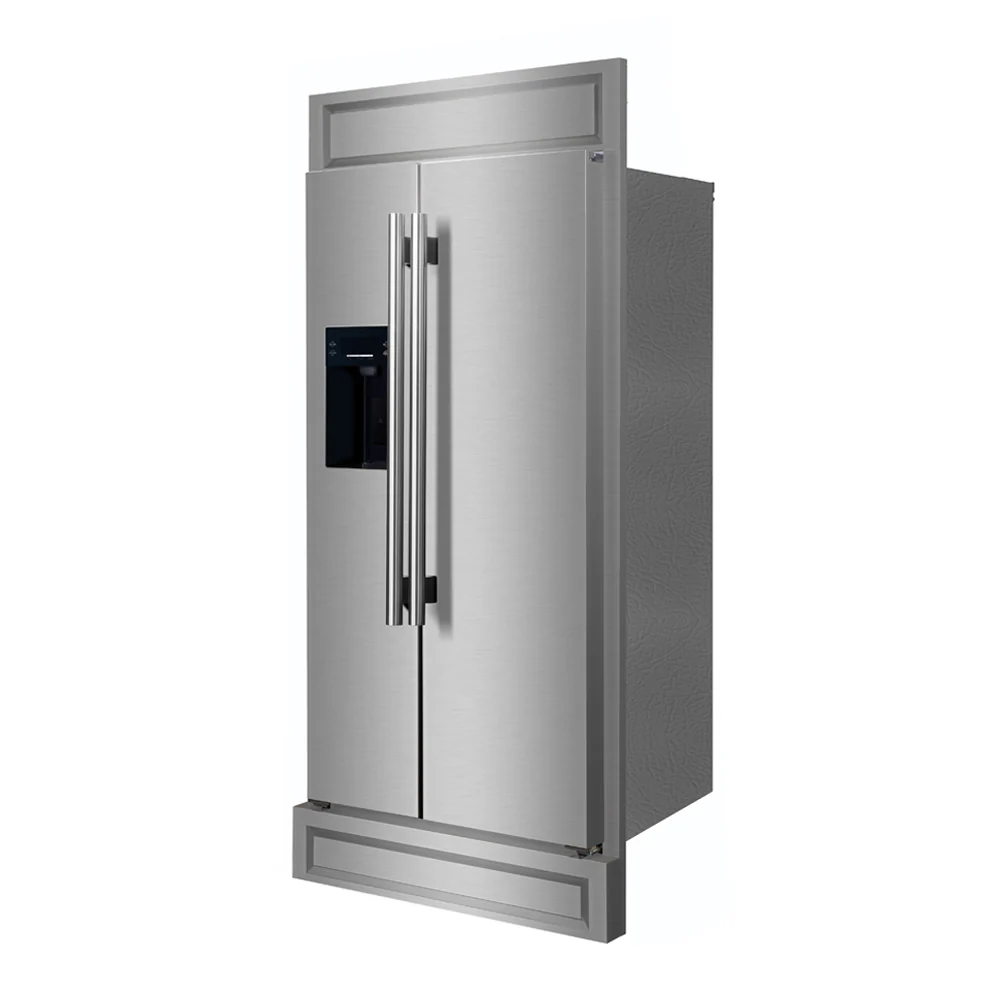 Forno Salerno 40-Inch Built-In Stainless Steel Refrigerator, 20 cu.ft, Modern Decorative Grill, ENERGY STAR Certified - Image 2